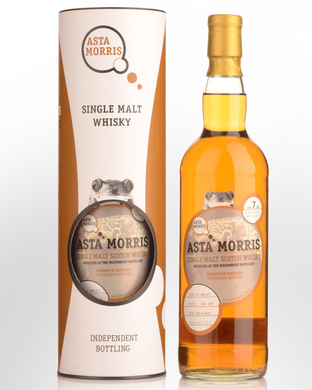 2011 Asta Morris Miltonduff 7 Year Old Cask Strength Single Malt Scotch Whisky (700ml)