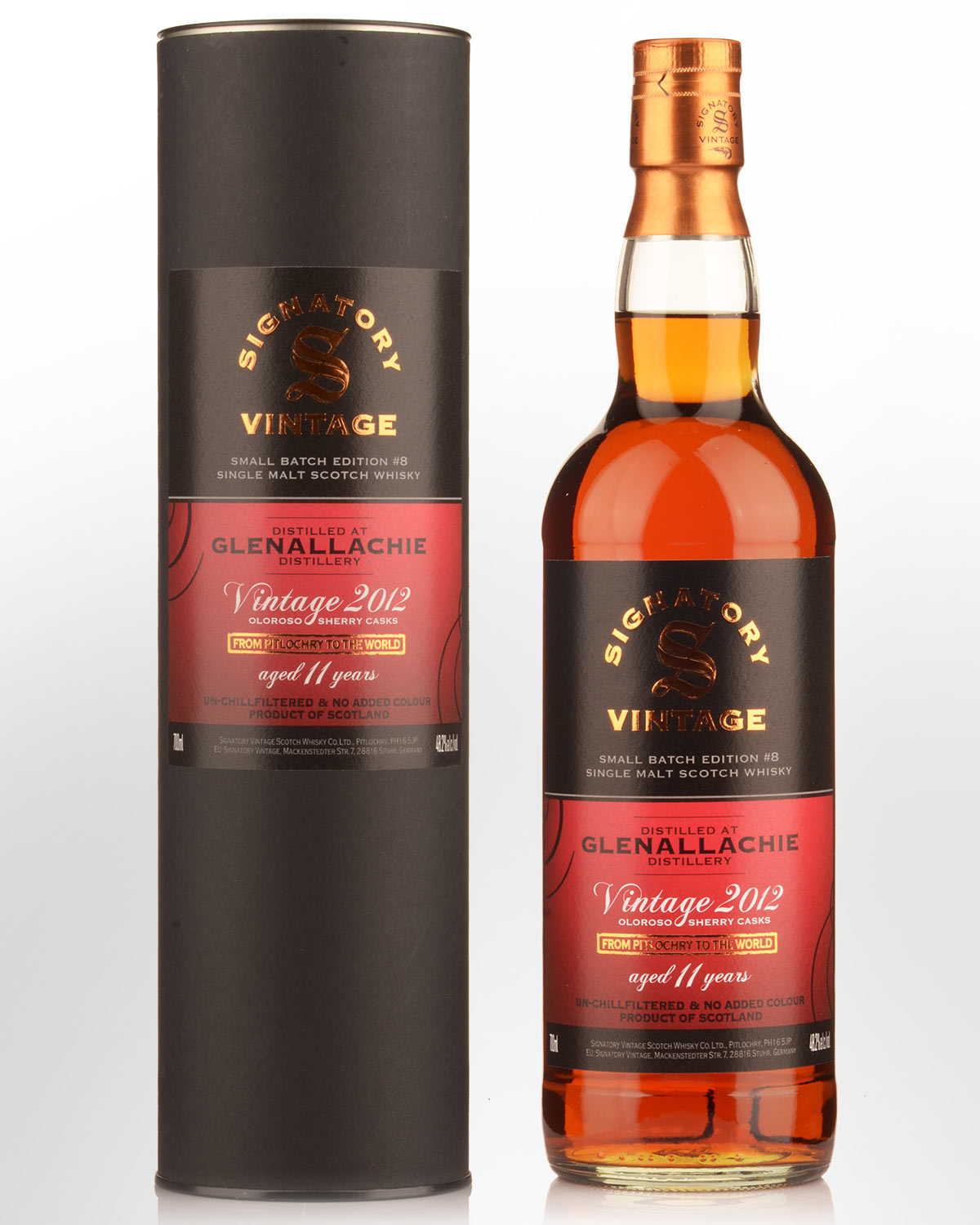 2012 Signatory Vintage Glenallachie 11 Year Old Small Batch Edition #8 Single Malt Scotch Whisky (700ml)