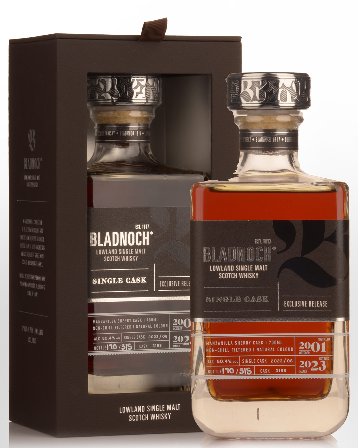 2001 Bladnoch Single Cask No.3198 Cask Strength Single Malt Scotch Whisky (700ml)