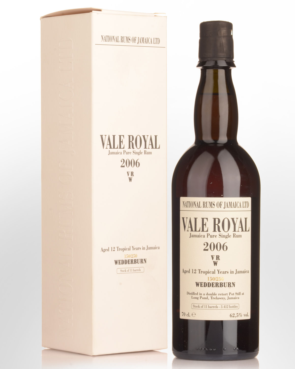 2006 Vale Royal Wedderburn (Long Pond) Full Proof Jamaica Rum (700ml)
