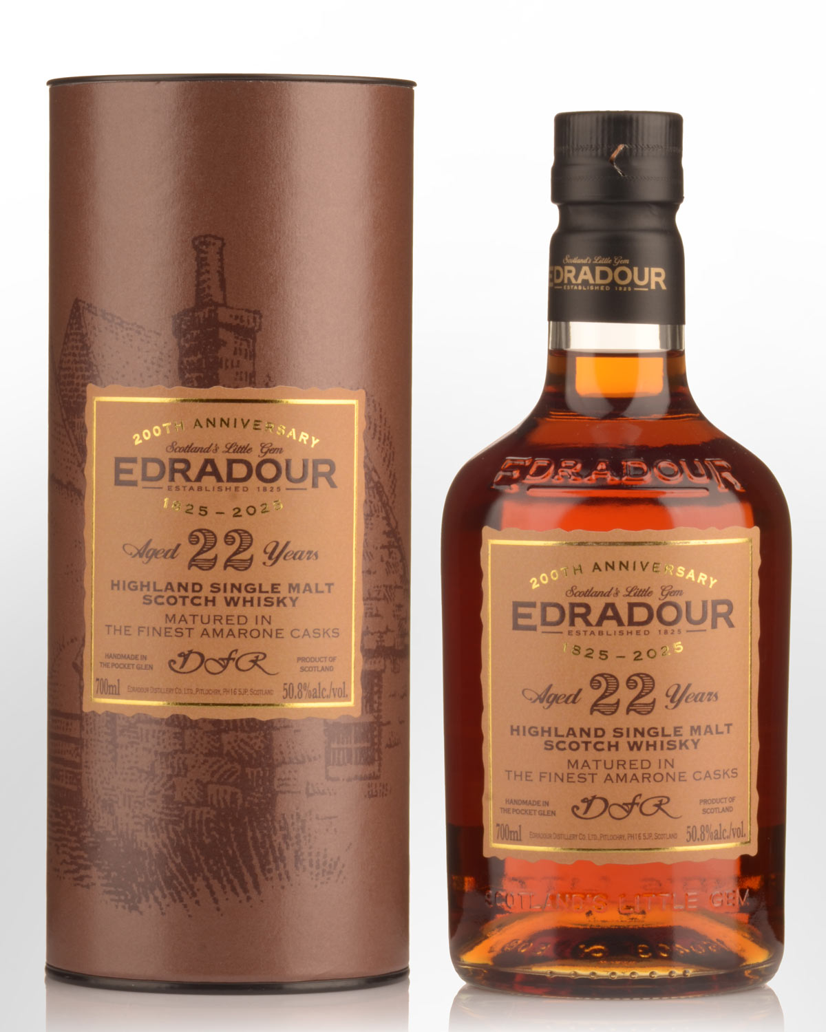 2003 Edradour 200th Anniversary 22 Year Old Amarone Casks #1001-1005 Cask Strength Single Malt Scotch Whisky (700ml)