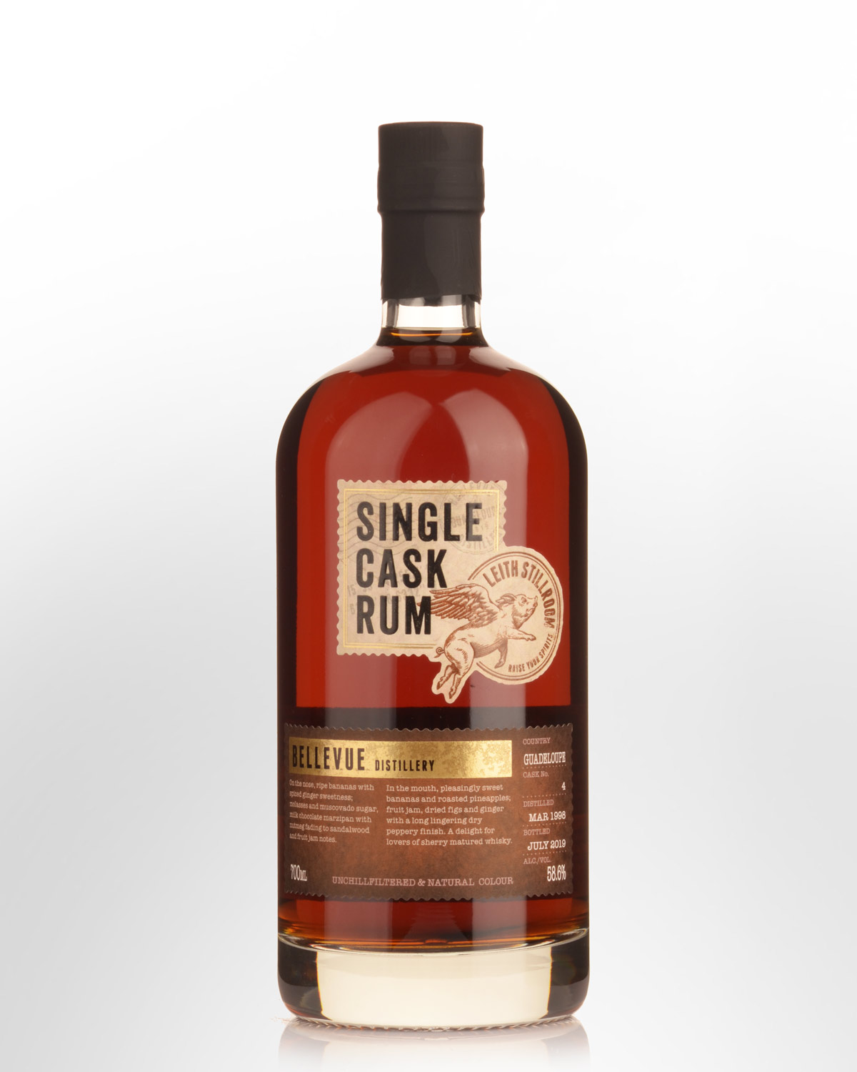 1998 Leith Stillroom Bellevue Distillery 21 Year Old Cask Strength Rum (700ml)