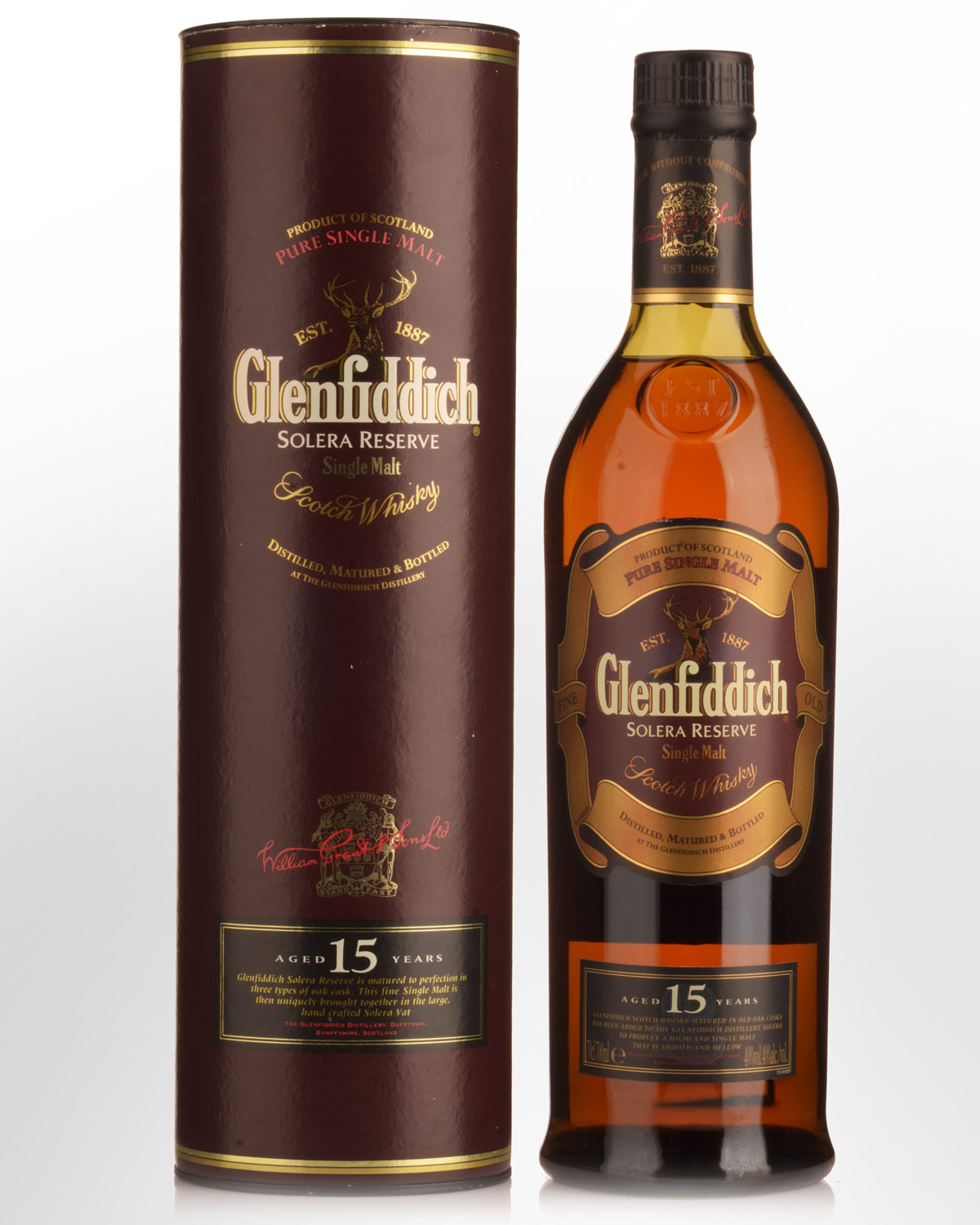 Glenfiddich Solera Reserve 15 Year Old Single Malt Scotch Whisky (700ml) - Early 2000s Bottling