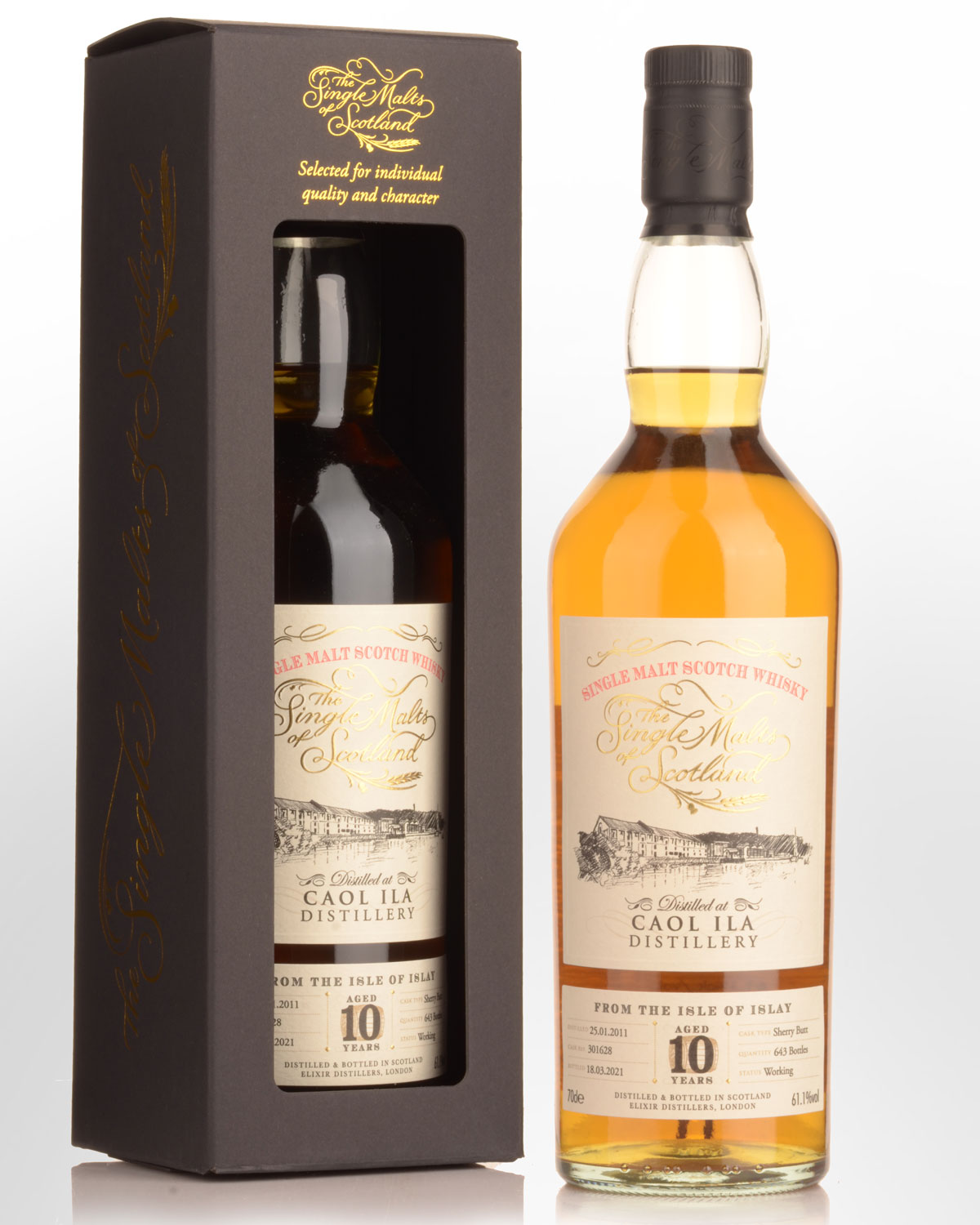 2011 Single Malts of Scotland Caol Ila 10 Year Old Cask Strength Single Malt Scotch Whisky (700ml)