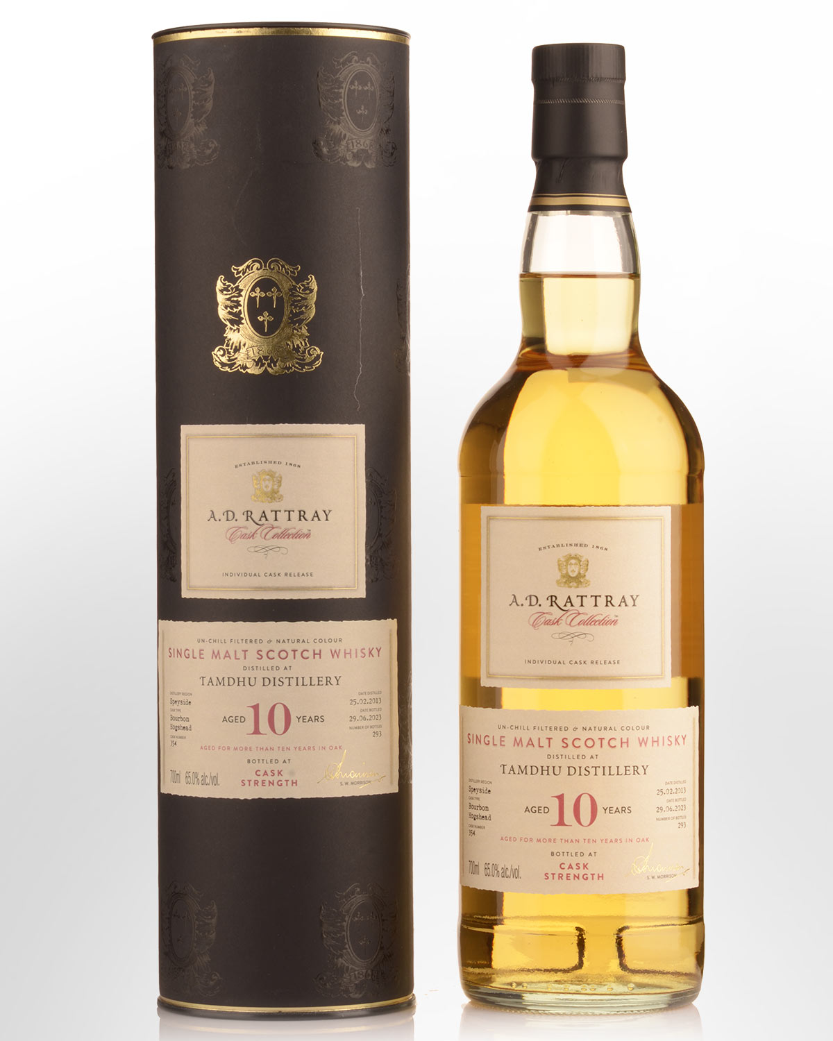 2013 A.D. Rattray Cask Collection Tamdhu 10 Year Old Cask Strength Single Malt Scotch Whisky (700ml)
