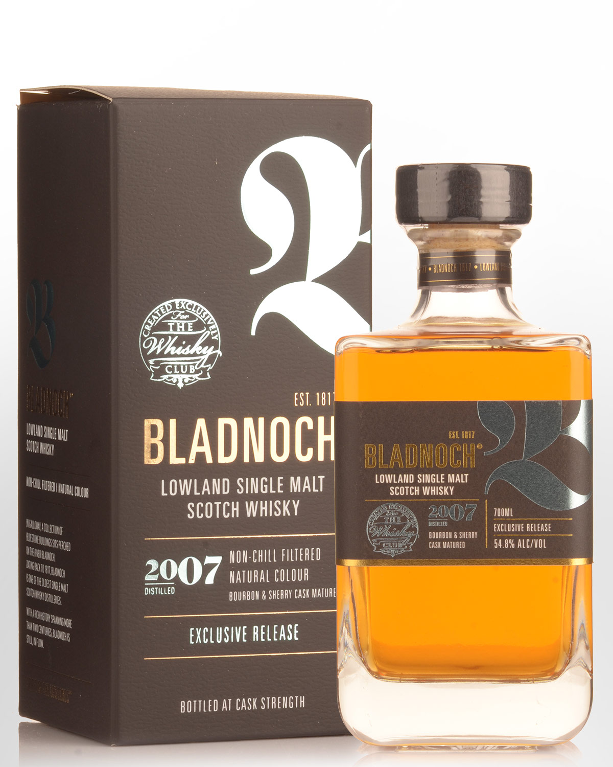 2007 Bladnoch Cask Strength Single Malt Scotch Whisky (700ml)