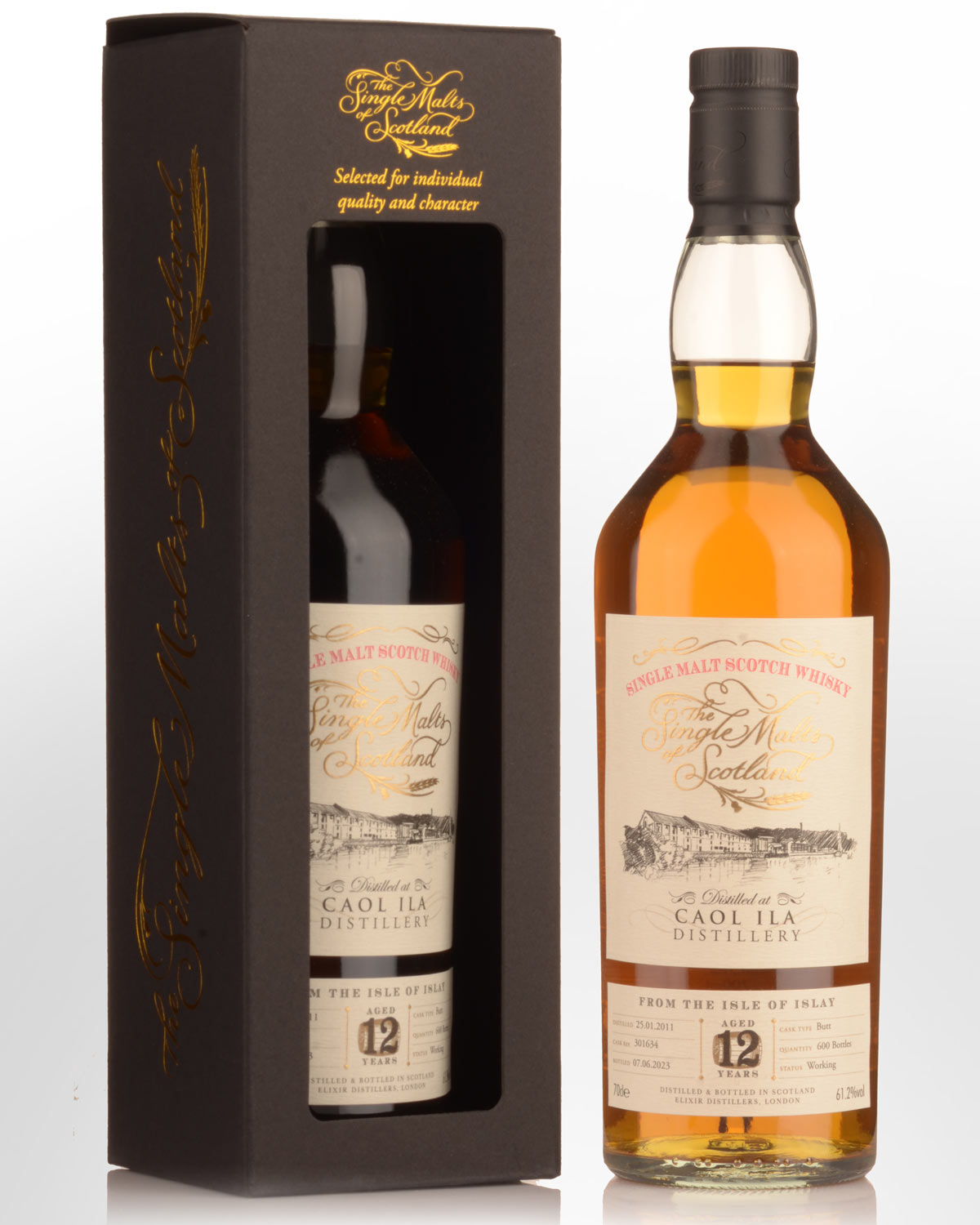 2011 Single Malts of Scotland Caol Ila 12 Year Old Cask Strength Single Malt Scotch Whisky (700ml)