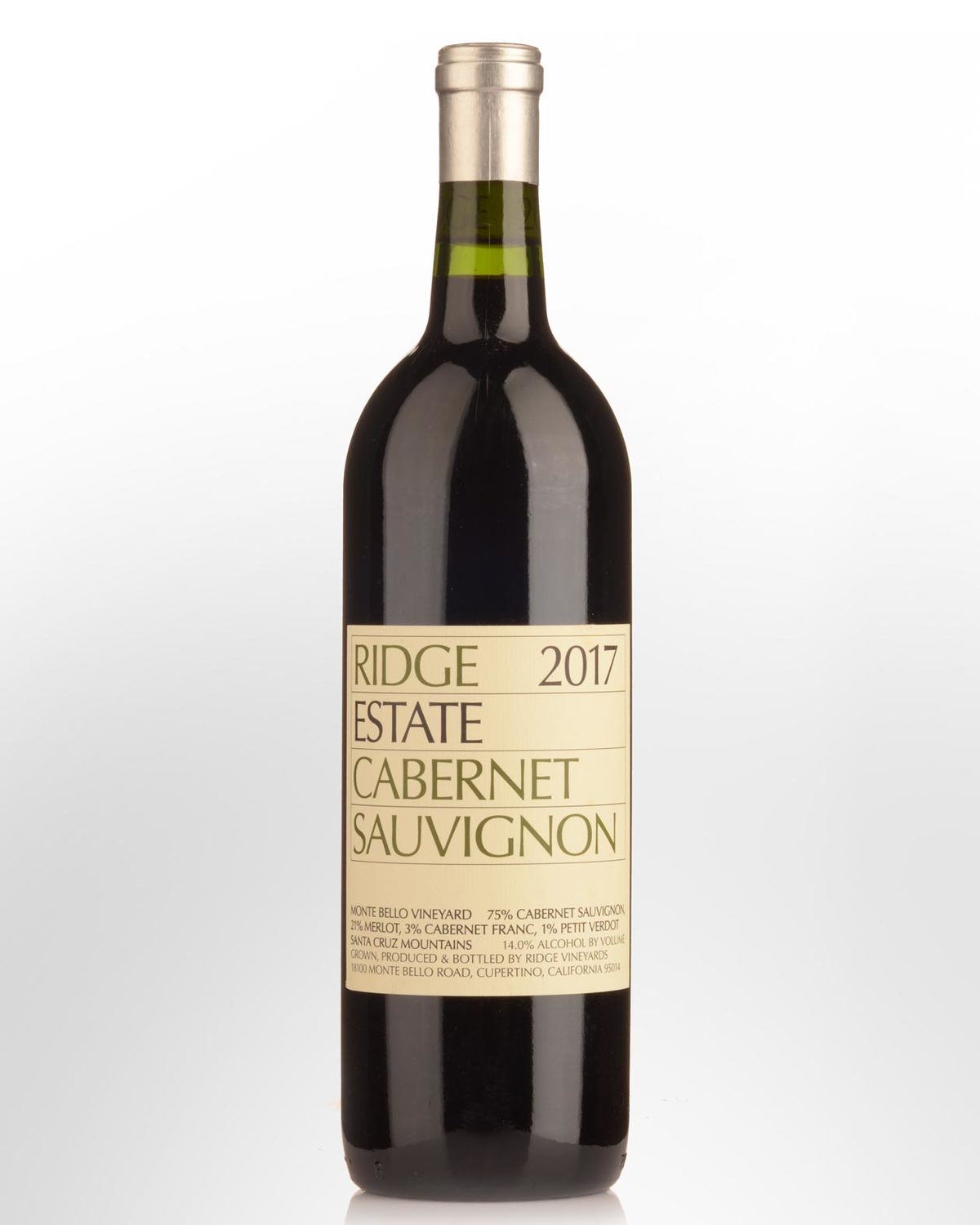 2017 Ridge Vineyards Cabernet Sauvignon | Nicks Wine Merchants