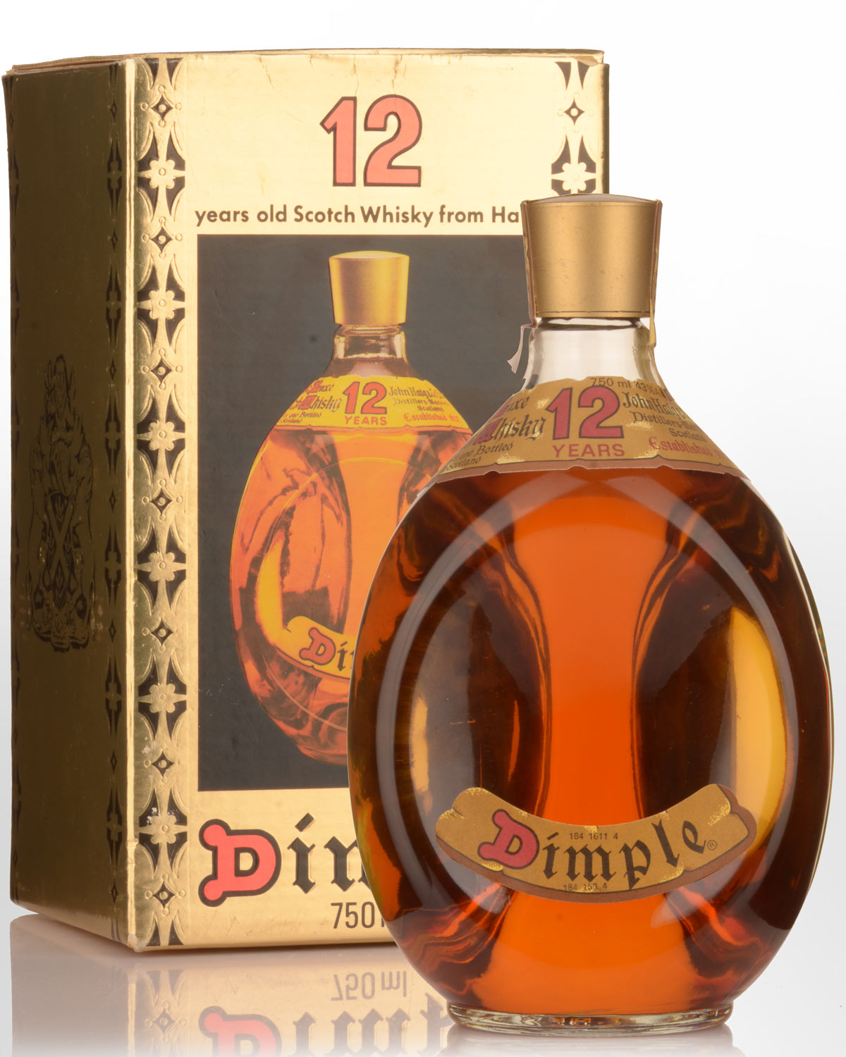 Dimple 12 Year Old Blended Scotch Whisky (750ml) - 1970/80s Bottling