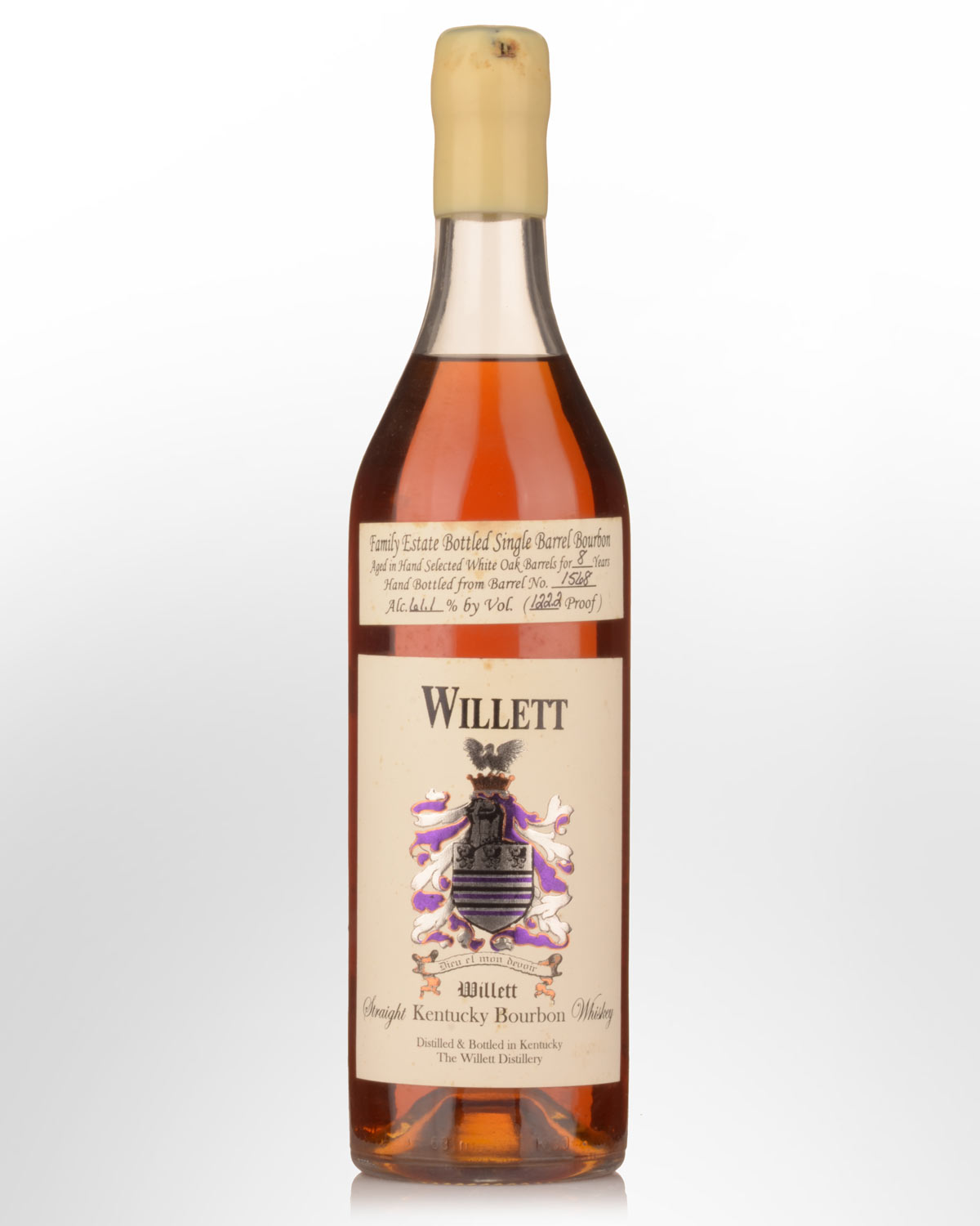 Willett Family Estate 122.2 Proof 8 Year Old Single Barrel No. 1568 Straight Bourbon Whiskey (750ml)