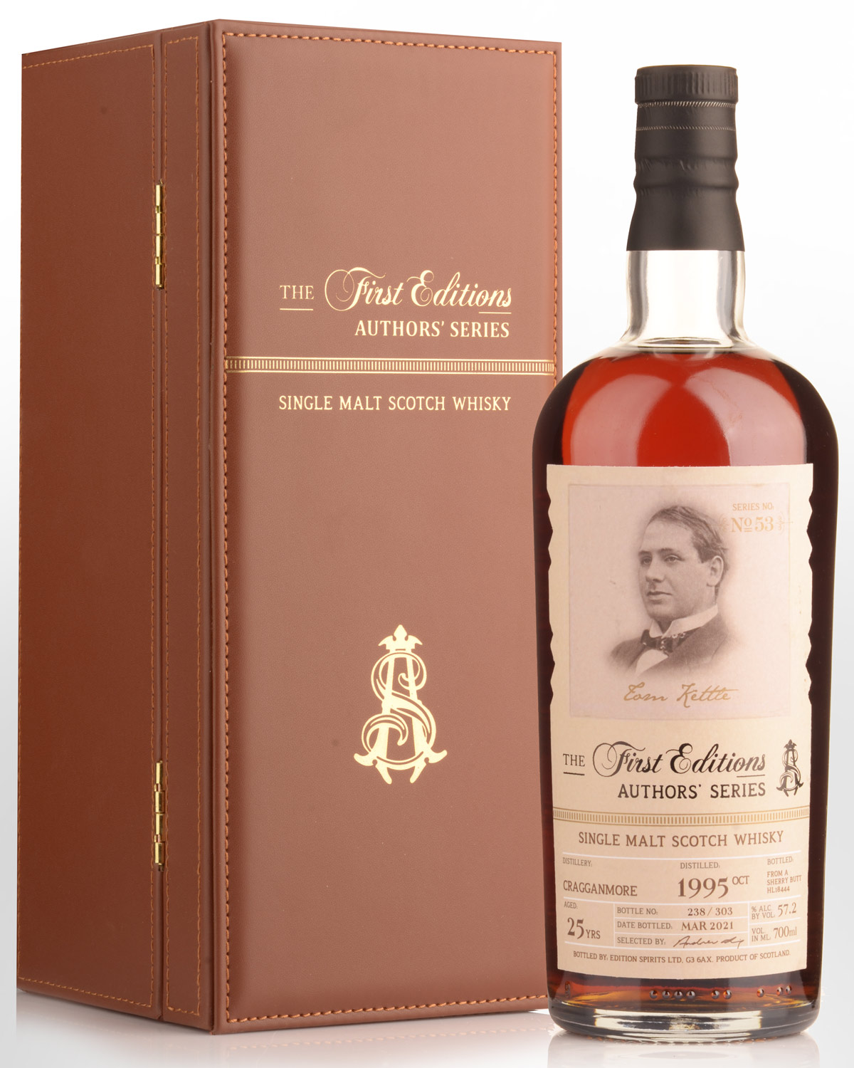 1995 Hunter Laing & Co. The First Editions Authors' Series Cragganmore 25 Year Old Cask Strength Single Malt Scotch Whisky (700ml)