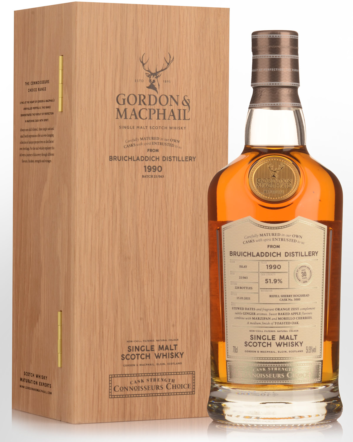 1990 Gordon And Macphail Connoisseurs Choice Bruichladdich 30 Year Old