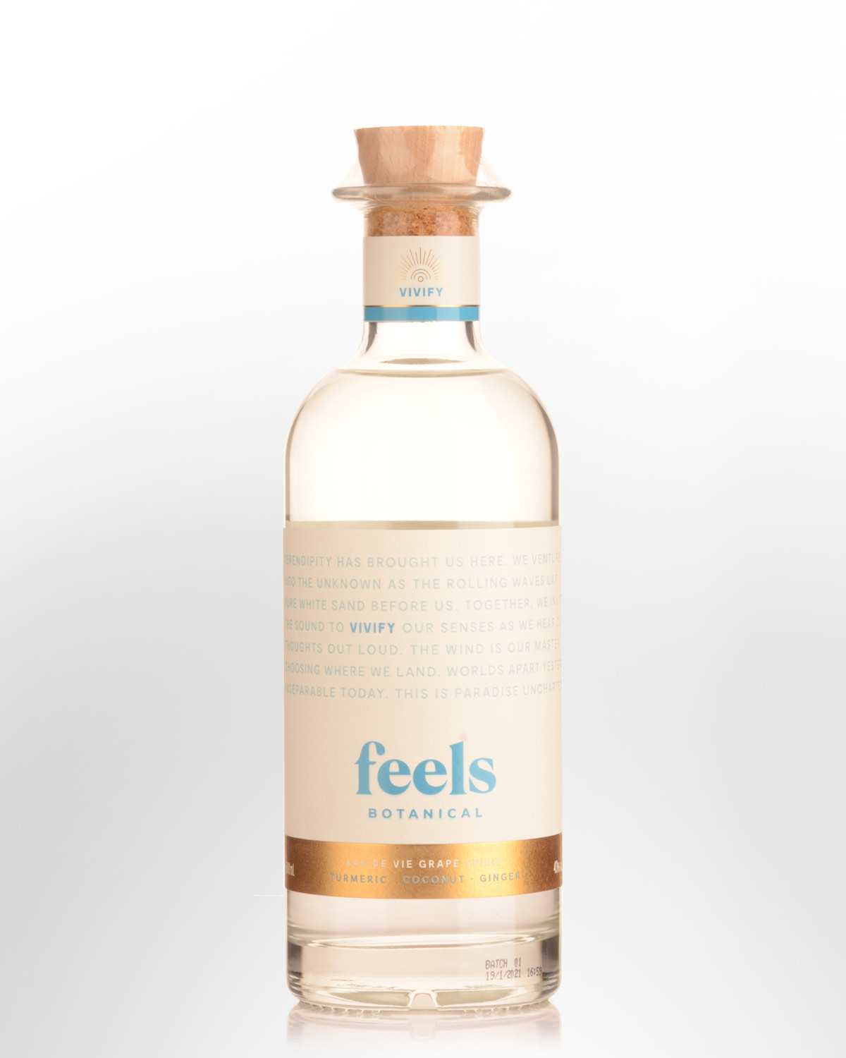 Feels Botanical Vivify Eau De Vie Grape Spirit (500ml)