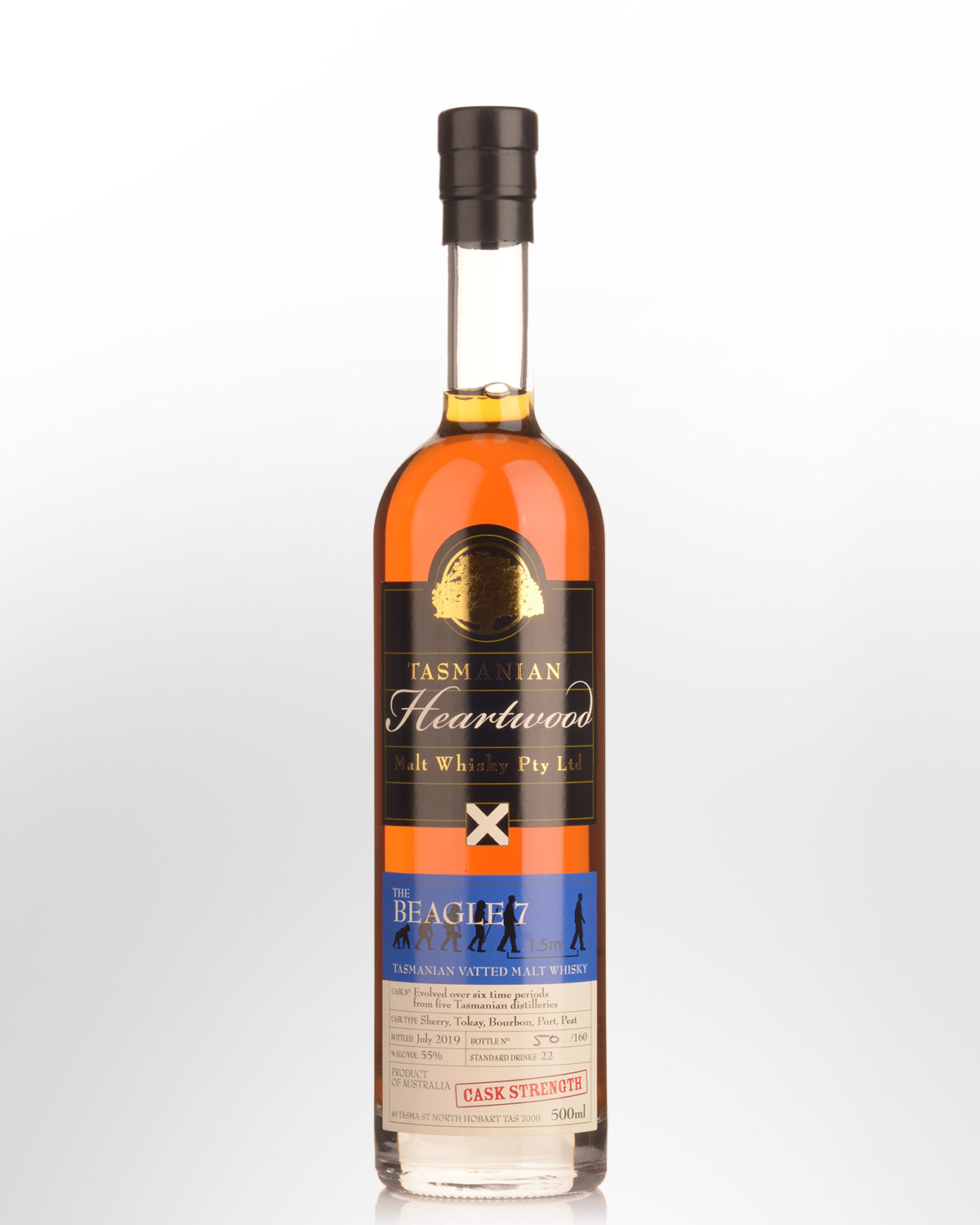 Heartwood The Beagle Batch 7 Cask Strength Vatted Australian Malt Whisky (500ml)