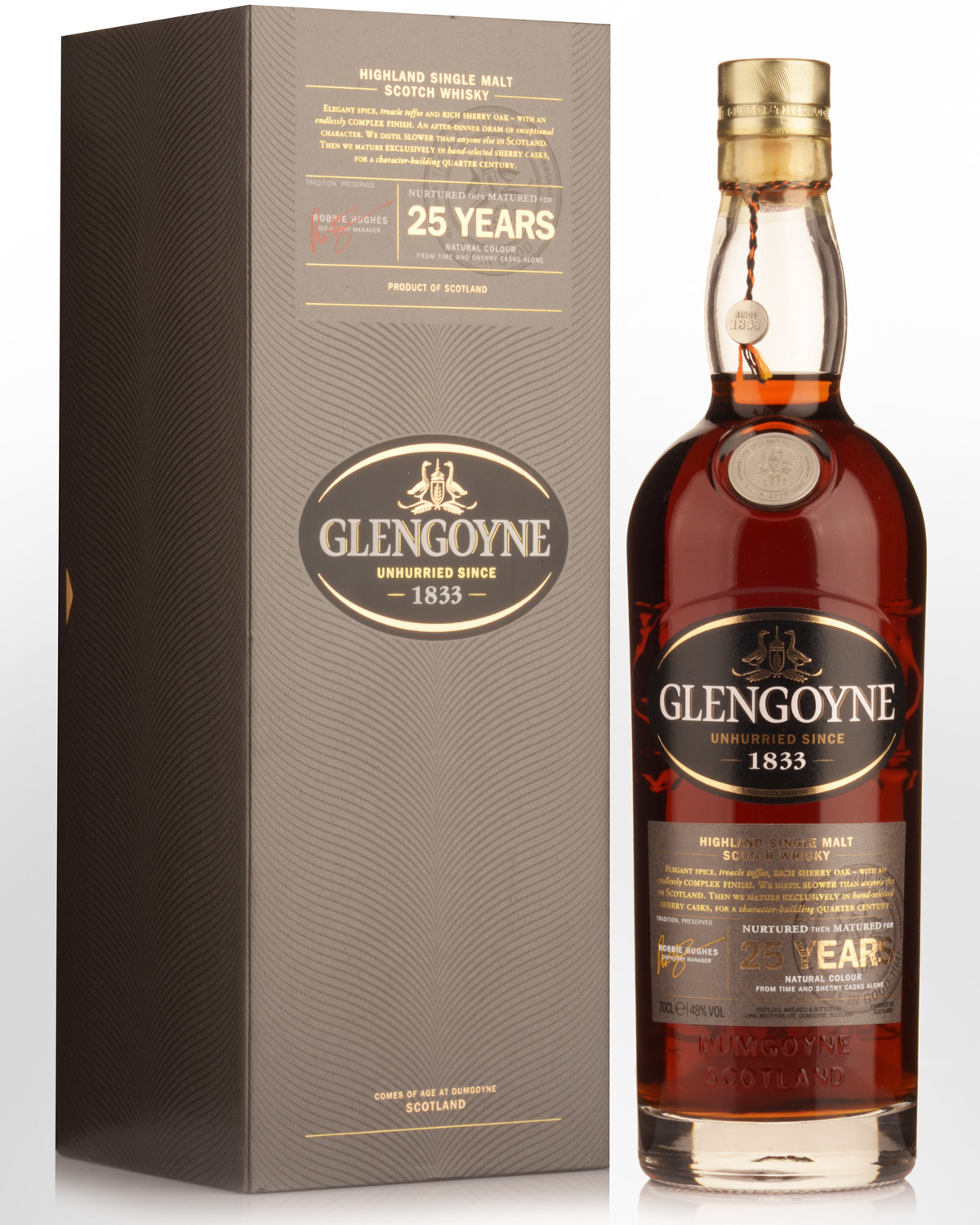 Glengoyne 25 Year Old Single Malt Scotch Whisky (700ml) - Older Bottling