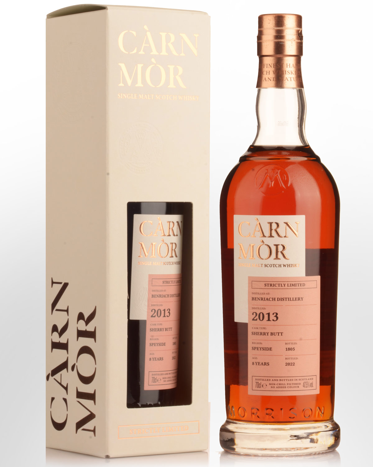 2013 Carn Mor Strictly Limited Benriach 8 Year Old Single Malt Scotch Whisky (700ml)