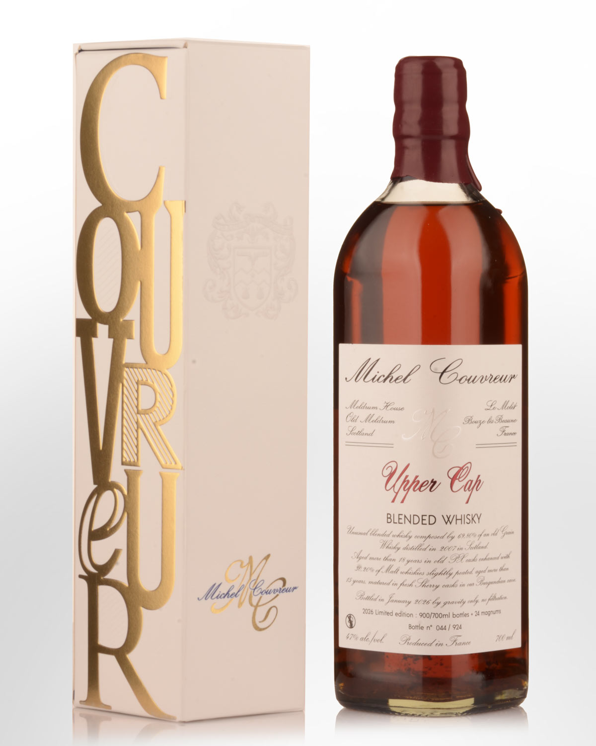 Michel Couvreur Upper Cap Blended French Whisky (700ml)