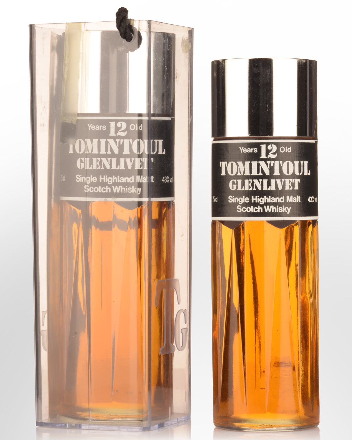Tomintoul - Glenlivet 12 Year Old Single Malt Scotch Whisky (750ml) - Perfume Bottle - 1970/80s Bottling
