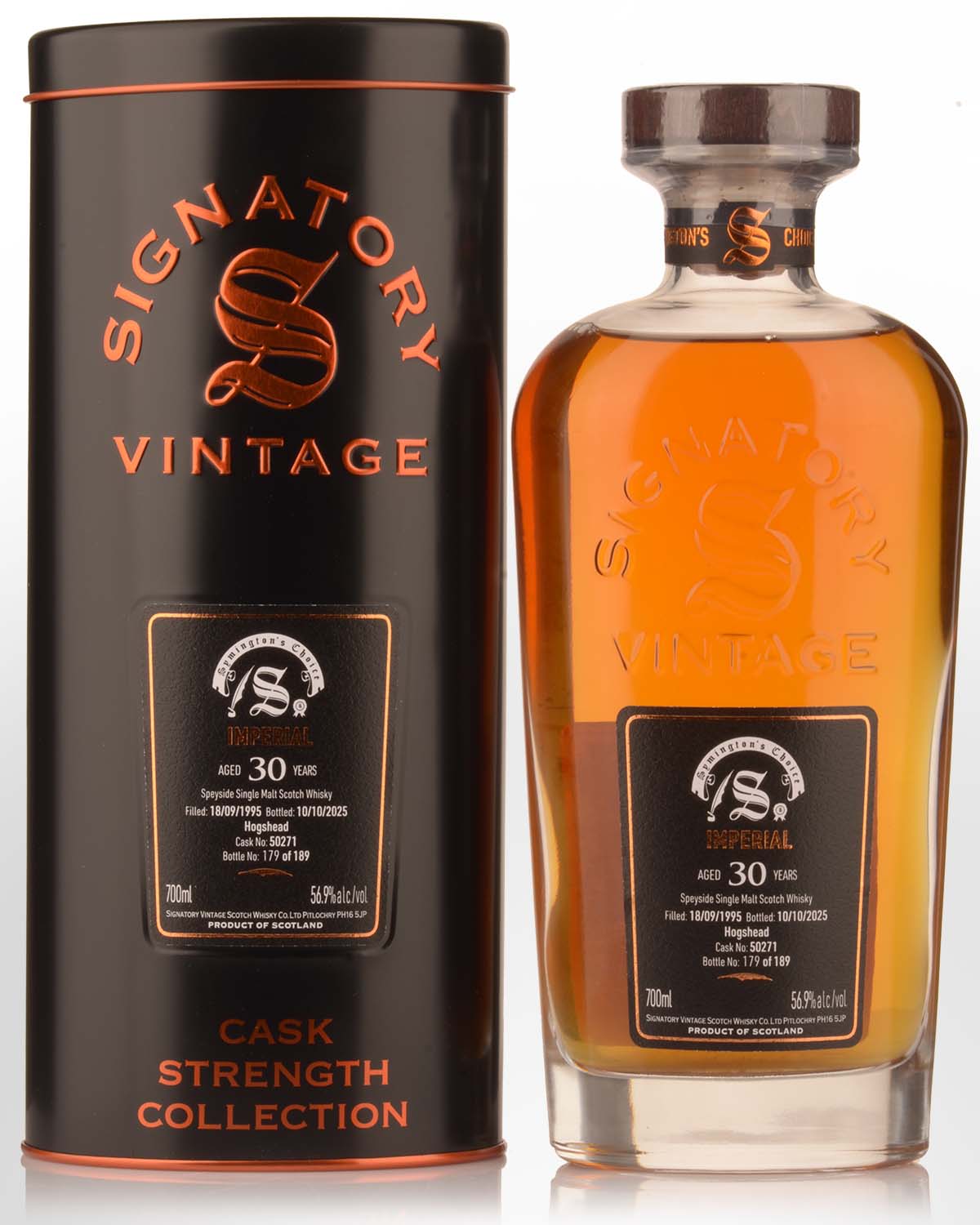 1995 Signatory Vintage Imperial 30 Year Old Symington's Choice Cask Strength Single Malt Scotch Whisky (700ml)