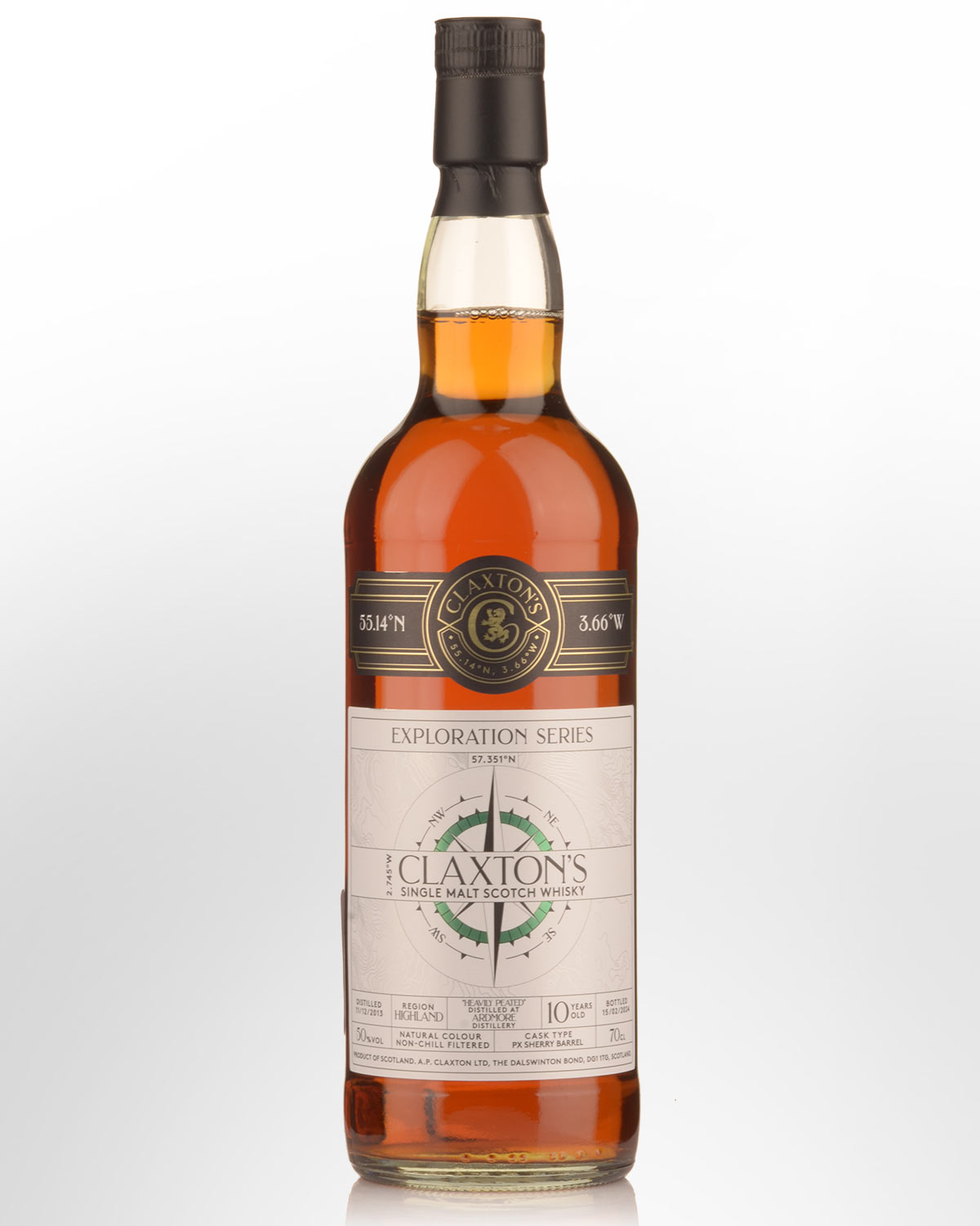 2013 Claxton's Exploration Series Ardmore 10 Year Old Single Cask Single Malt Scotch Whisky (700ml)