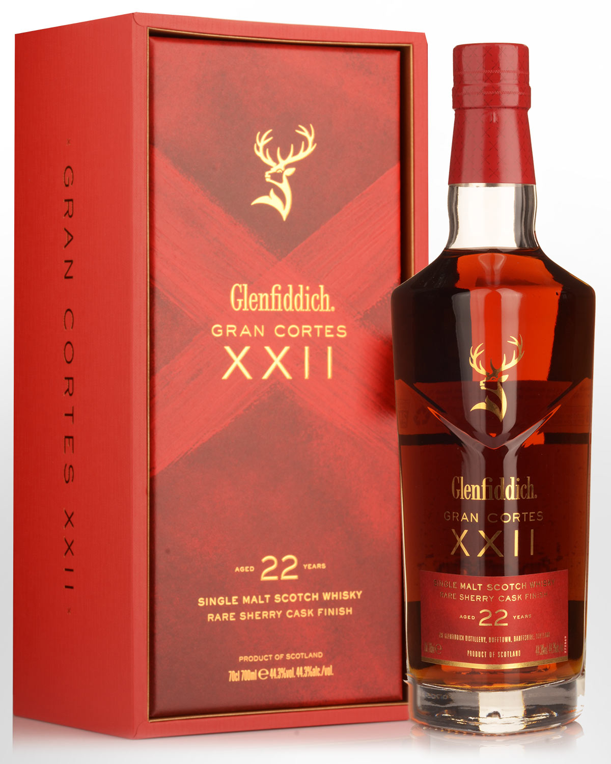 Glenfiddich Gran Cortes Rare Sherry Cask Finish 22 Year Old Single Malt Scotch Whisky (700ml)