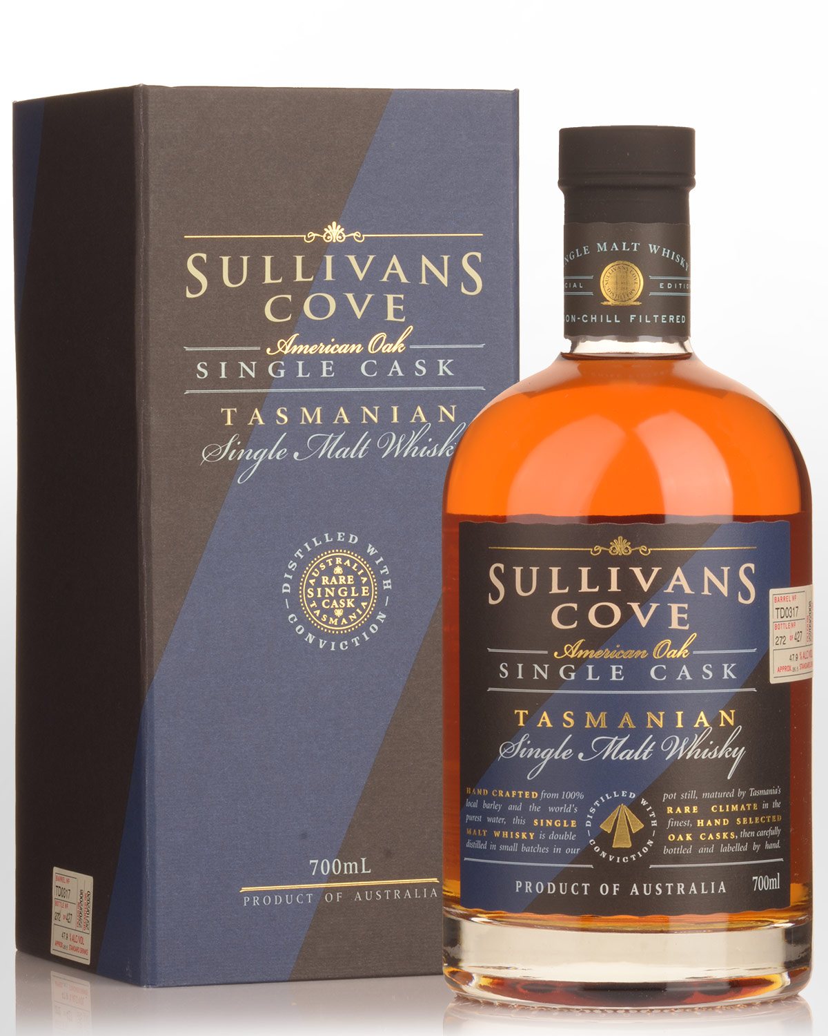 Sullivans Cove Single Cask TD0317 American Oak Tawny Port Single Malt Australian Whisky (700ml)