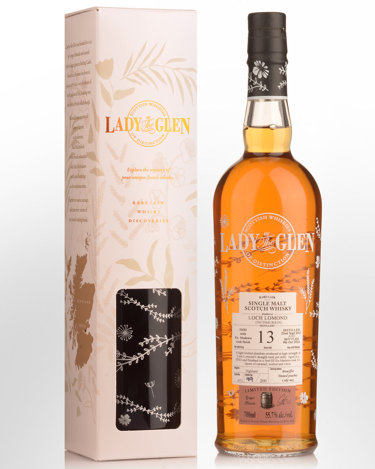 2011 Lady of the Glen Loch Lomond (Inchmurrin) Single Cask #711 13 Year Old Cask Strength Single Malt Scotch Whisky (700ml)