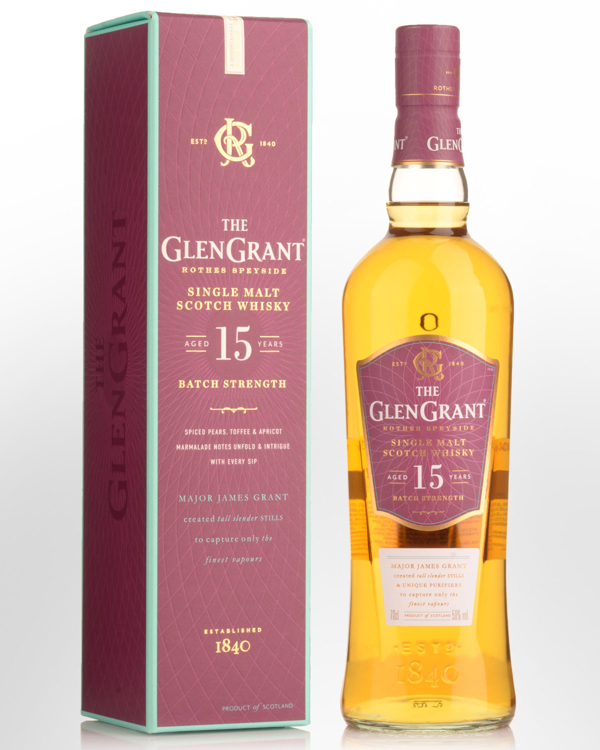 Glen Grant Batch Strength 15 Year Old Single Malt Scotch Whisky (700ml) |  Nicks Wine Merchants