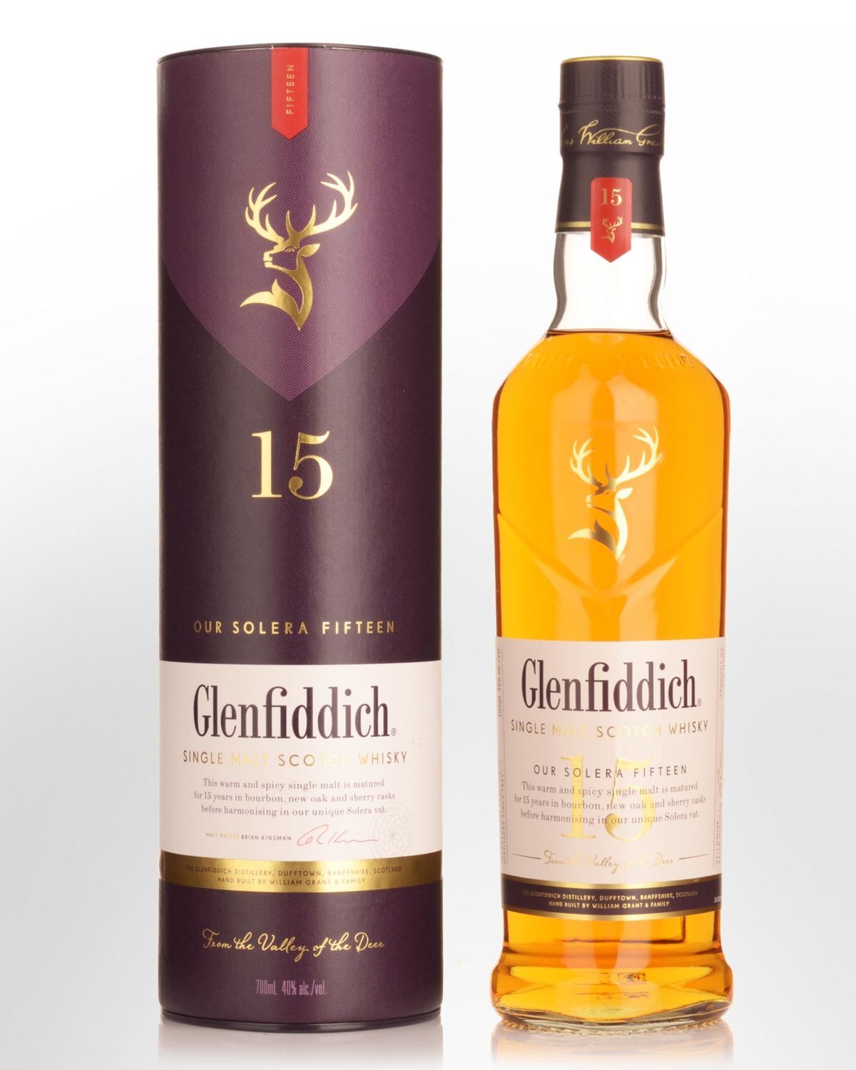 Glenfiddich Solera Reserve 15 Year Old Single Malt Scotch Whisky 700ml Nicks Wine Merchants