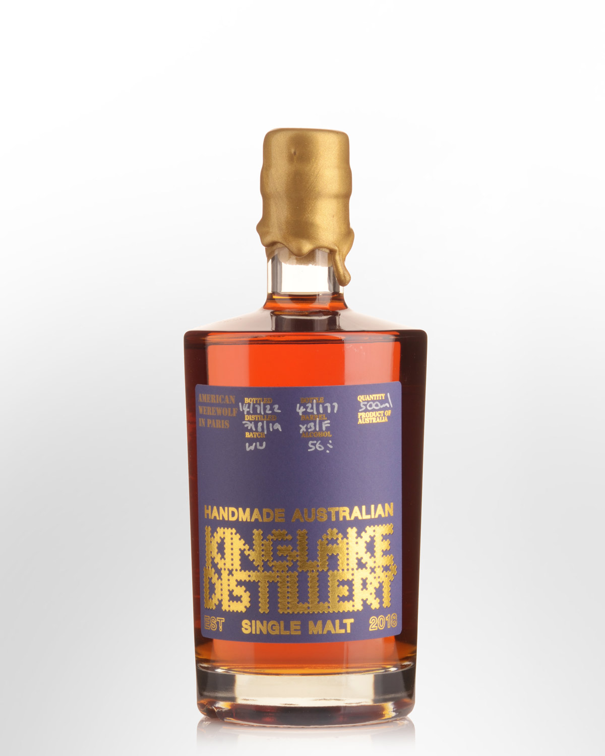 Kinglake Distillery American Werewolf in Paris Single Malt Australian Whisky (500ml)