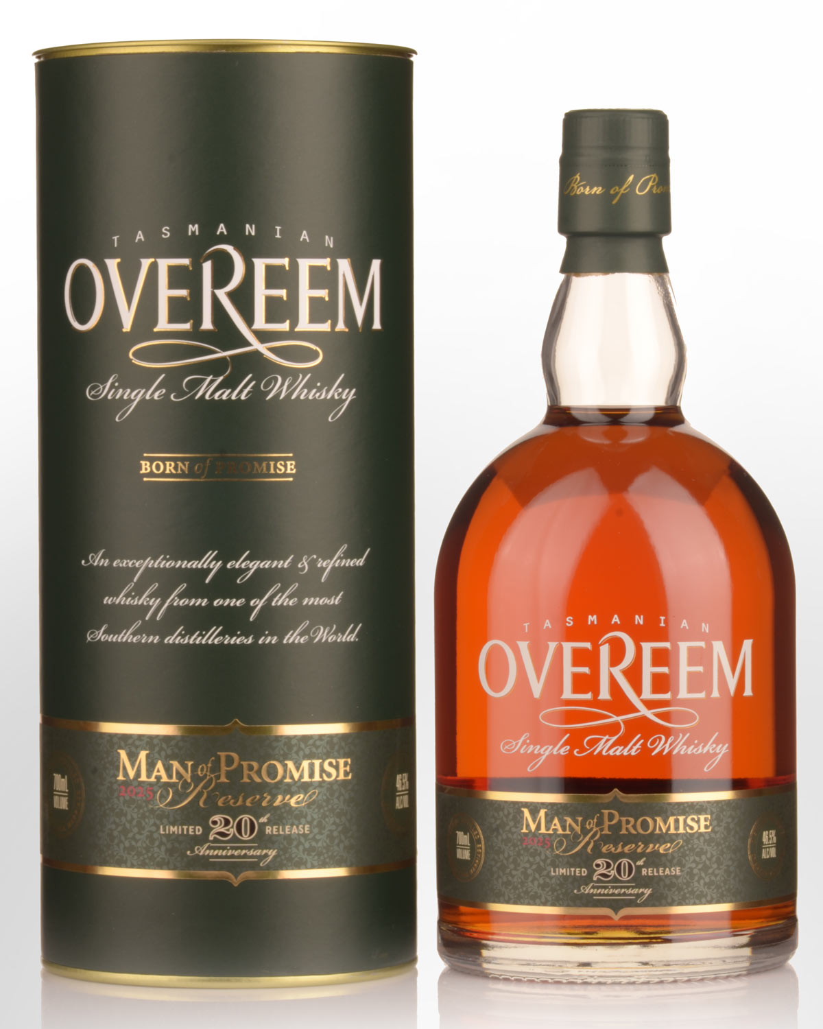 Overeem Distillery "Man of Promise Reserve" Single Malt Australian Whisky (700ml) - 2025 Release