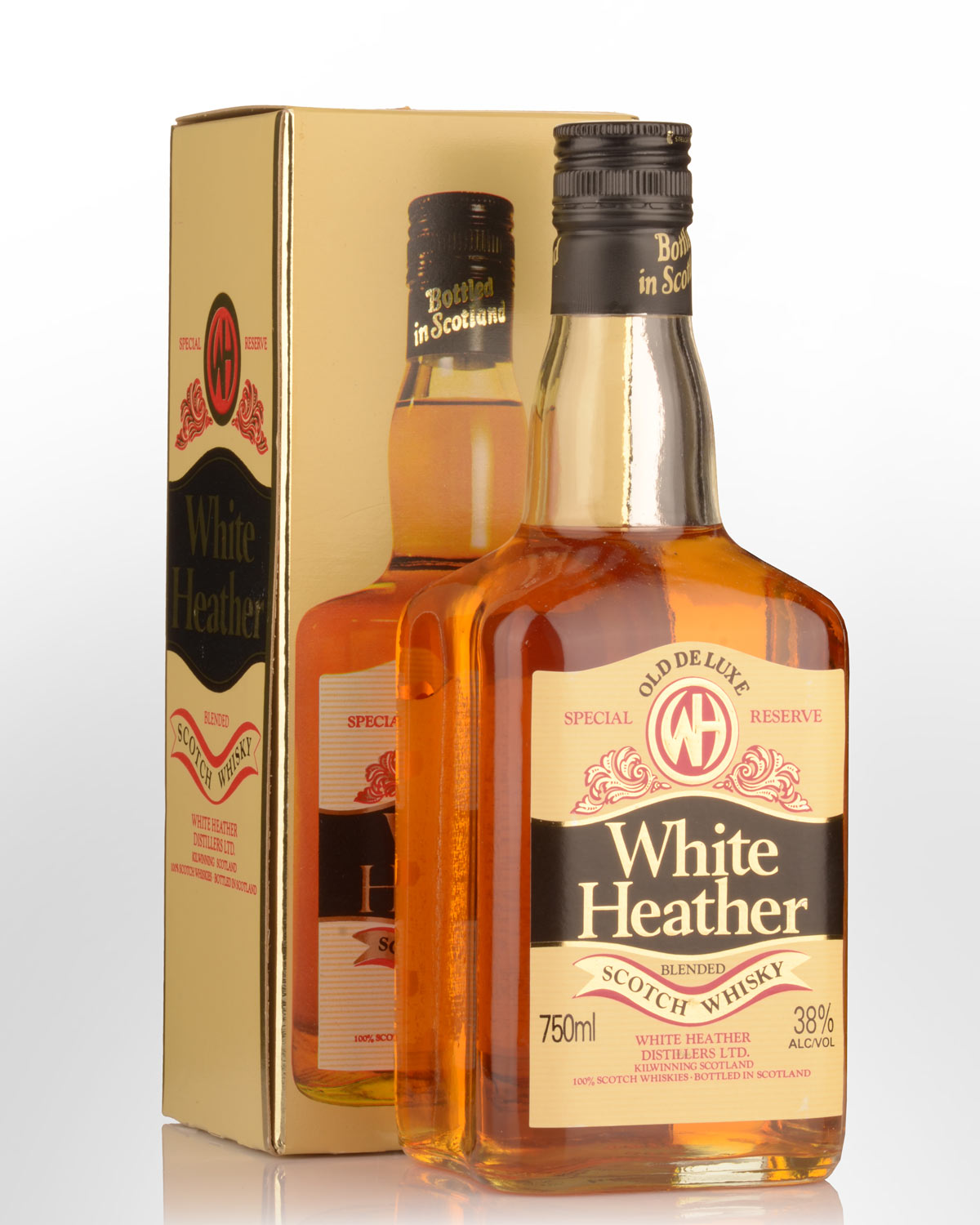 White Heather Old De Luxe Special Reserve Blended Scotch Whisky (750ml) - 1980s Bottling