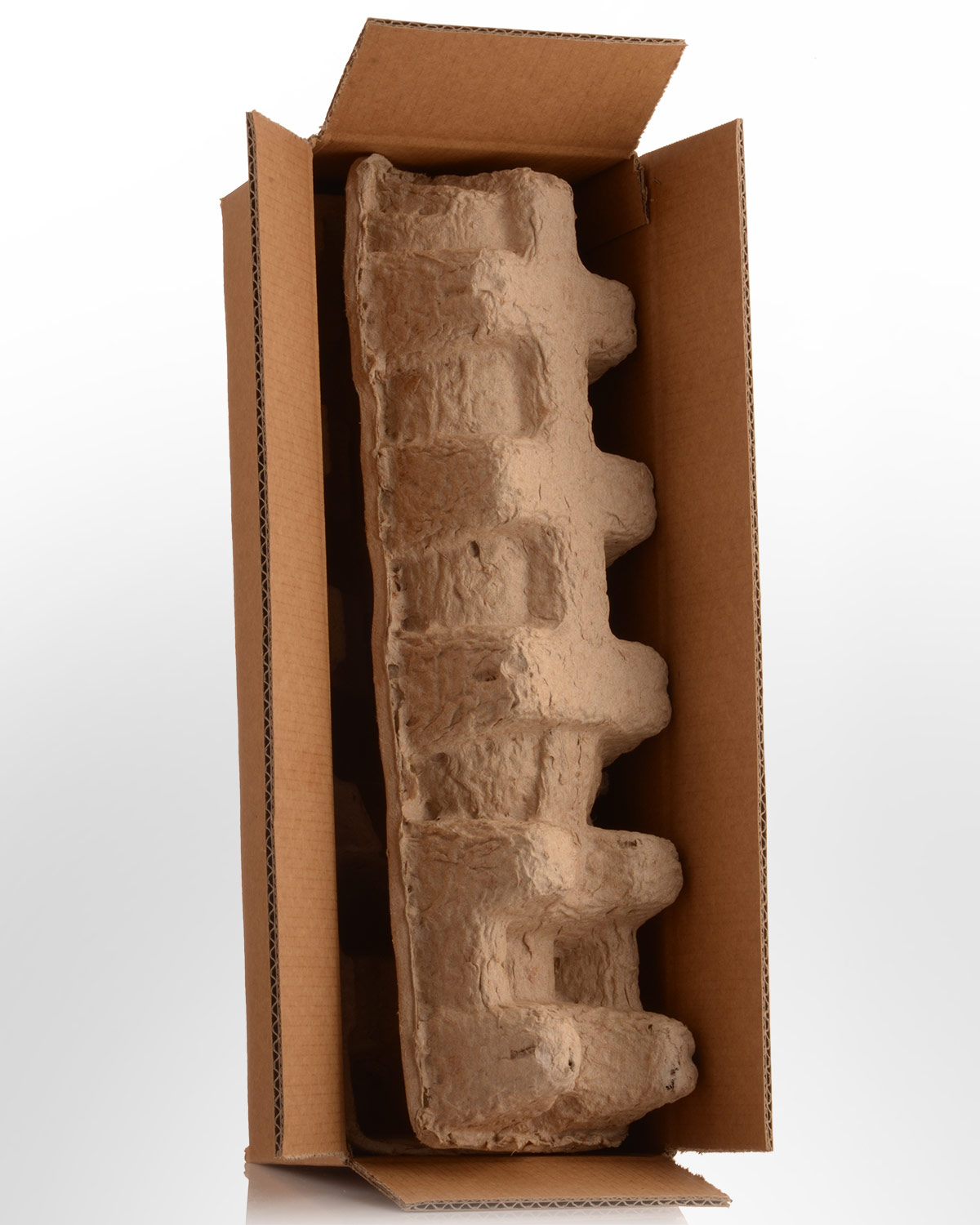 Single Bottle Molded Fibre Clamshell Shipper - Box of 25