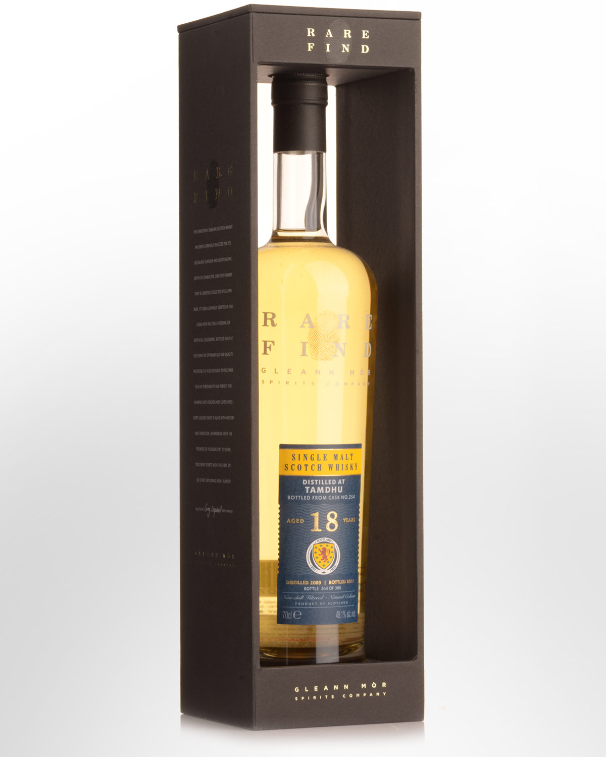 2003 Gleann Mor Spirits Company Rare Find Tamdhu 18 Year Old Cask Strength Single Malt Scotch Whisky (700ml)