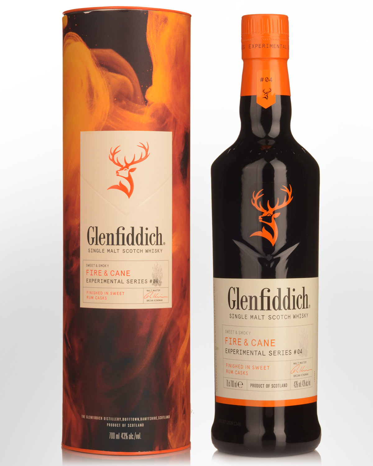 Glenfiddich Experiment 04 Fire & Cane Rum Cask Finish Single Malt Scotch Whisky (700ml)