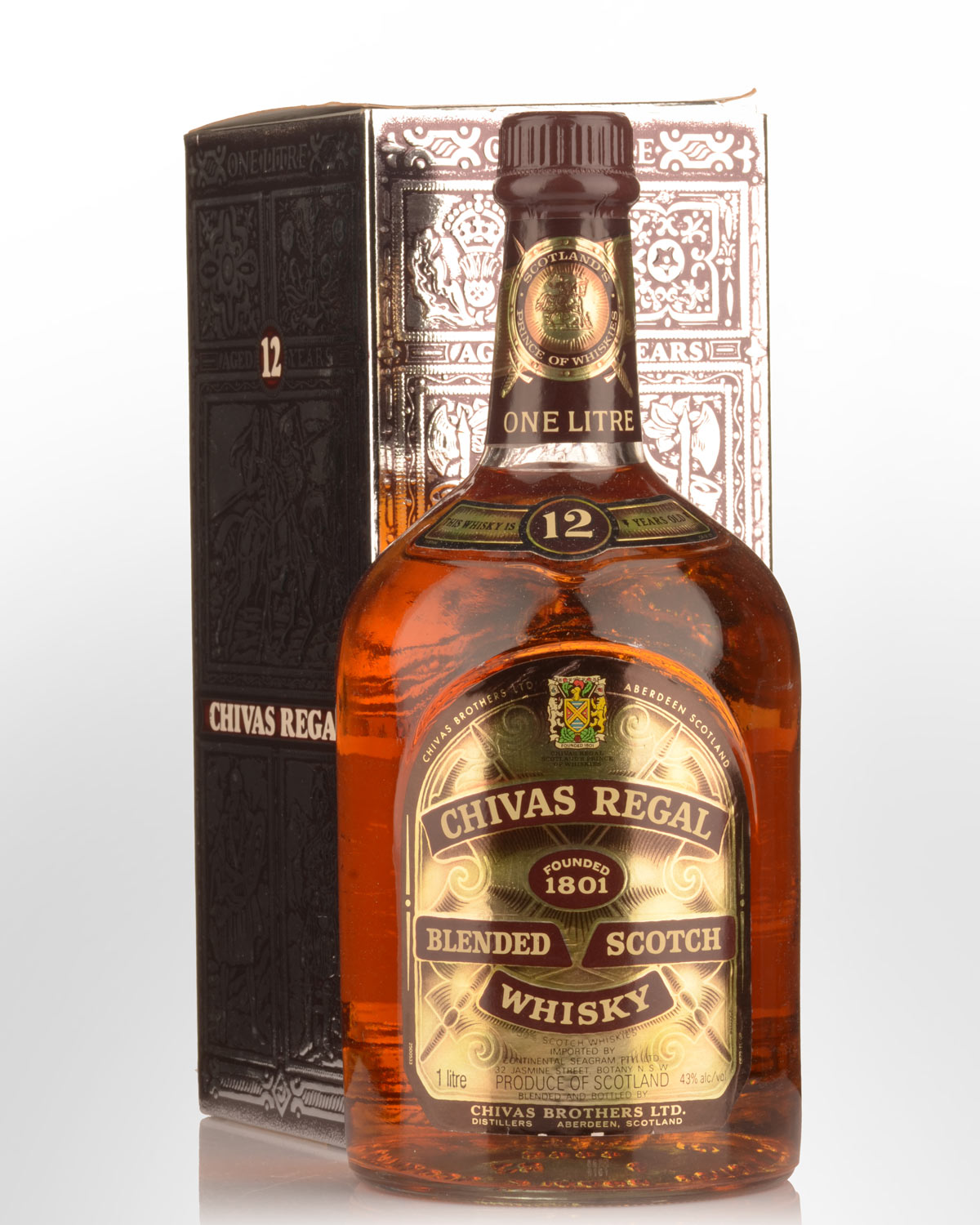 Chivas Regal 12 Year Old Blended Scotch Whisky (1000ml) - Older Bottling