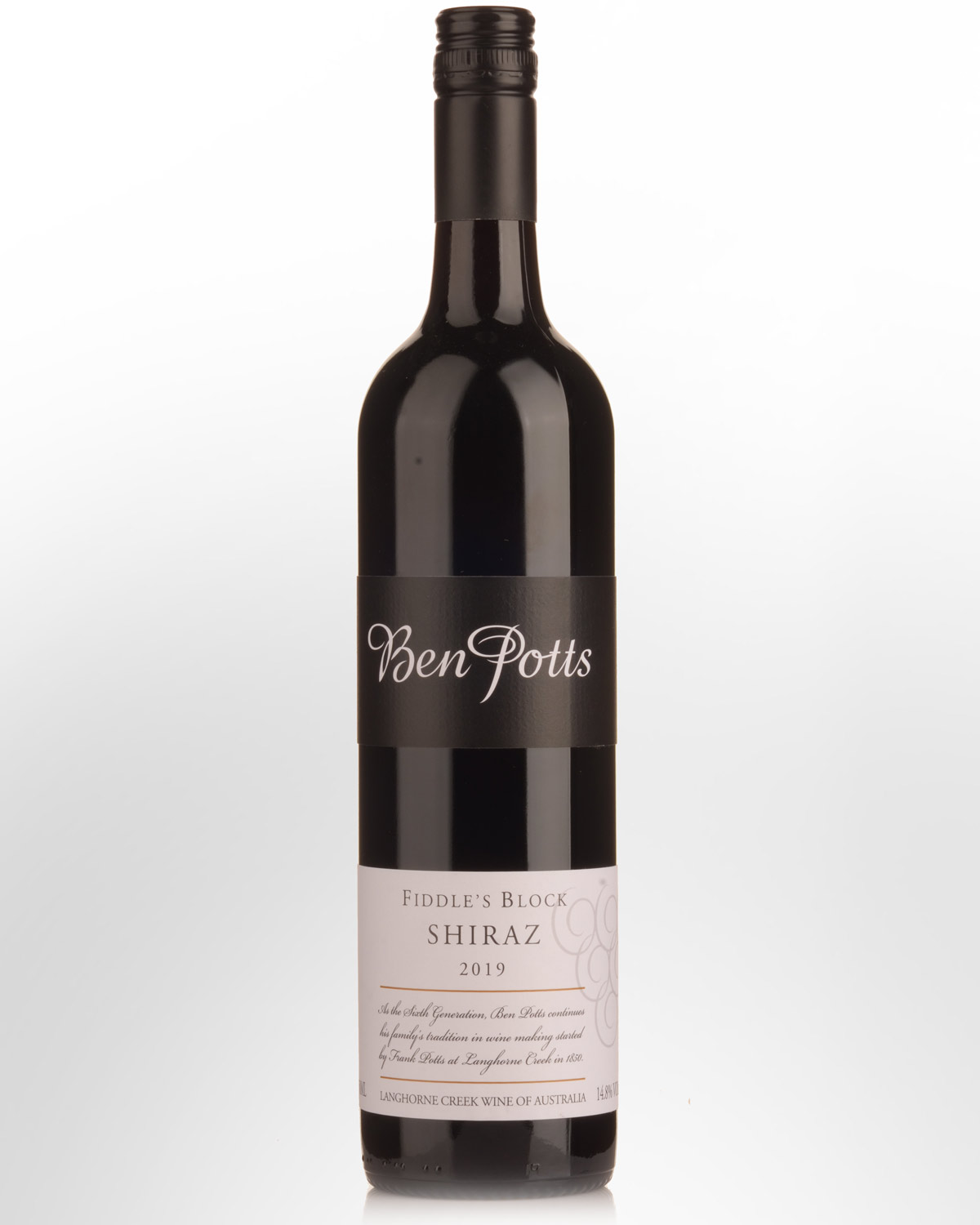 2019 Ben Potts Fiddle’s Block Shiraz