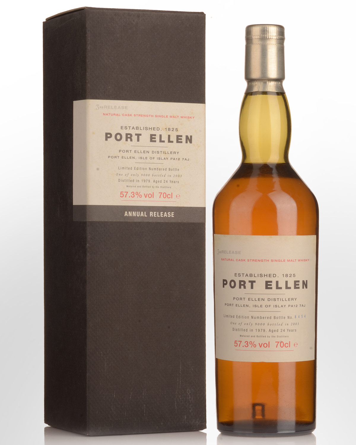 1979 Port Ellen 3rd Release 24 Year Old (Special Release 2003) Cask Strength Single Malt Scotch Whisky (700ml)