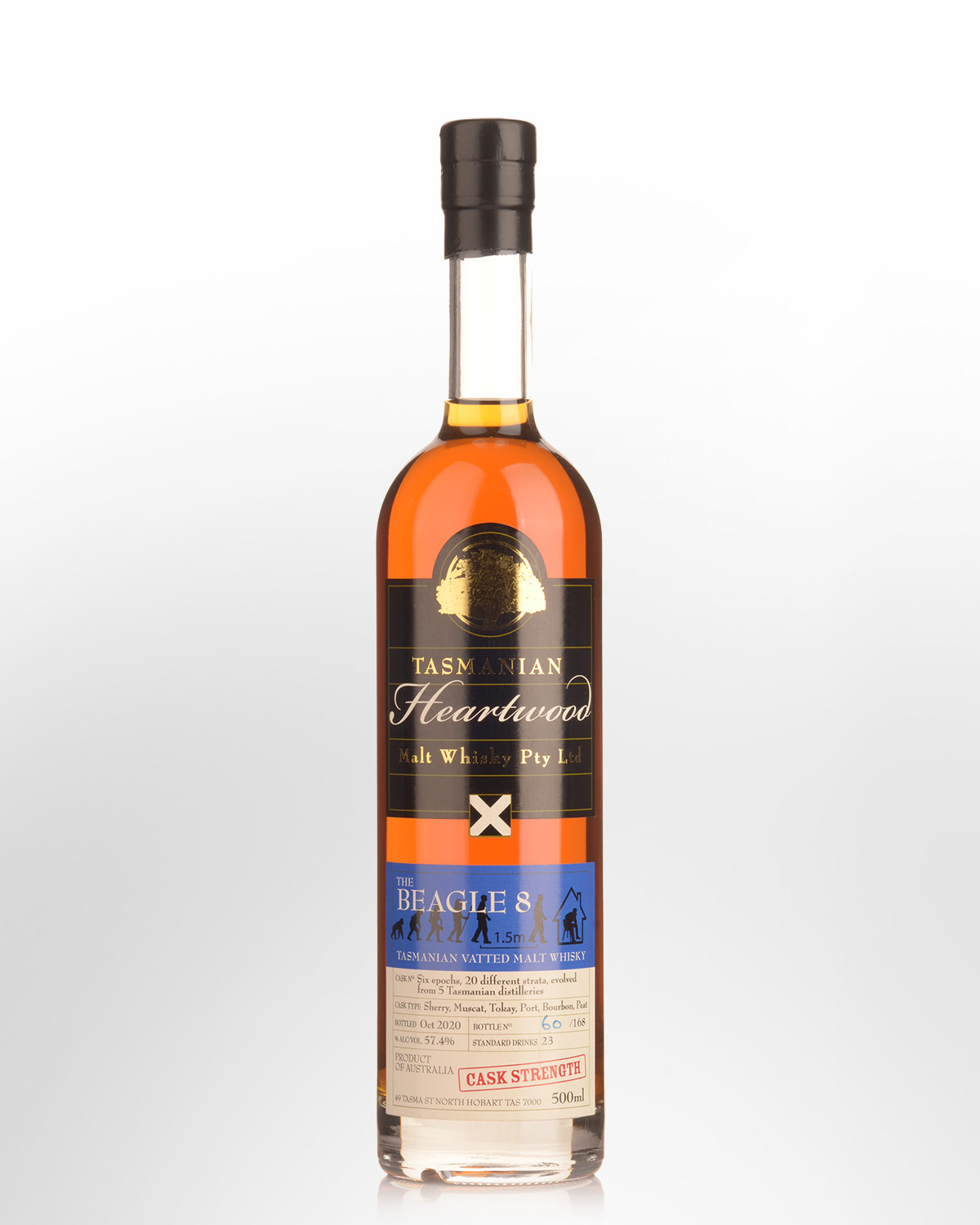 Heartwood The Beagle Batch 8 Cask Strength Vatted Australian Malt Whisky (500ml)