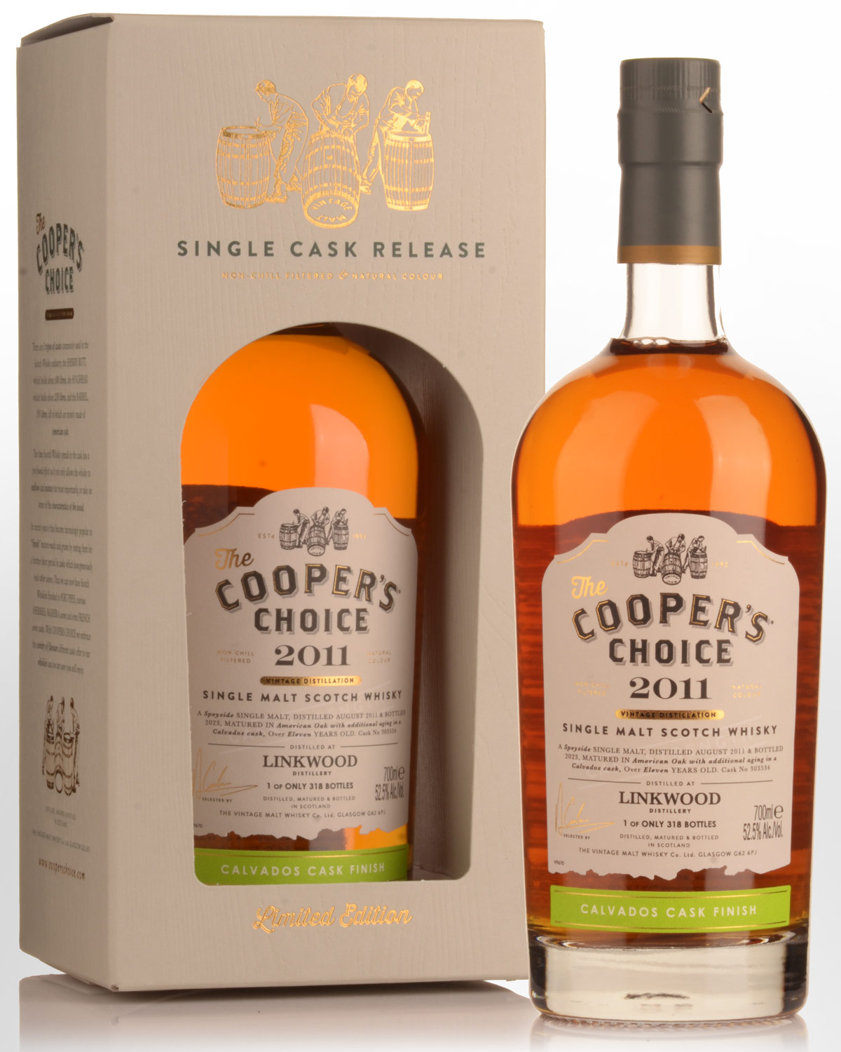 2011 Cooper's Choice Linkwood 11 Year Old Cask Strength Single Malt Scotch Whisky (700ml)