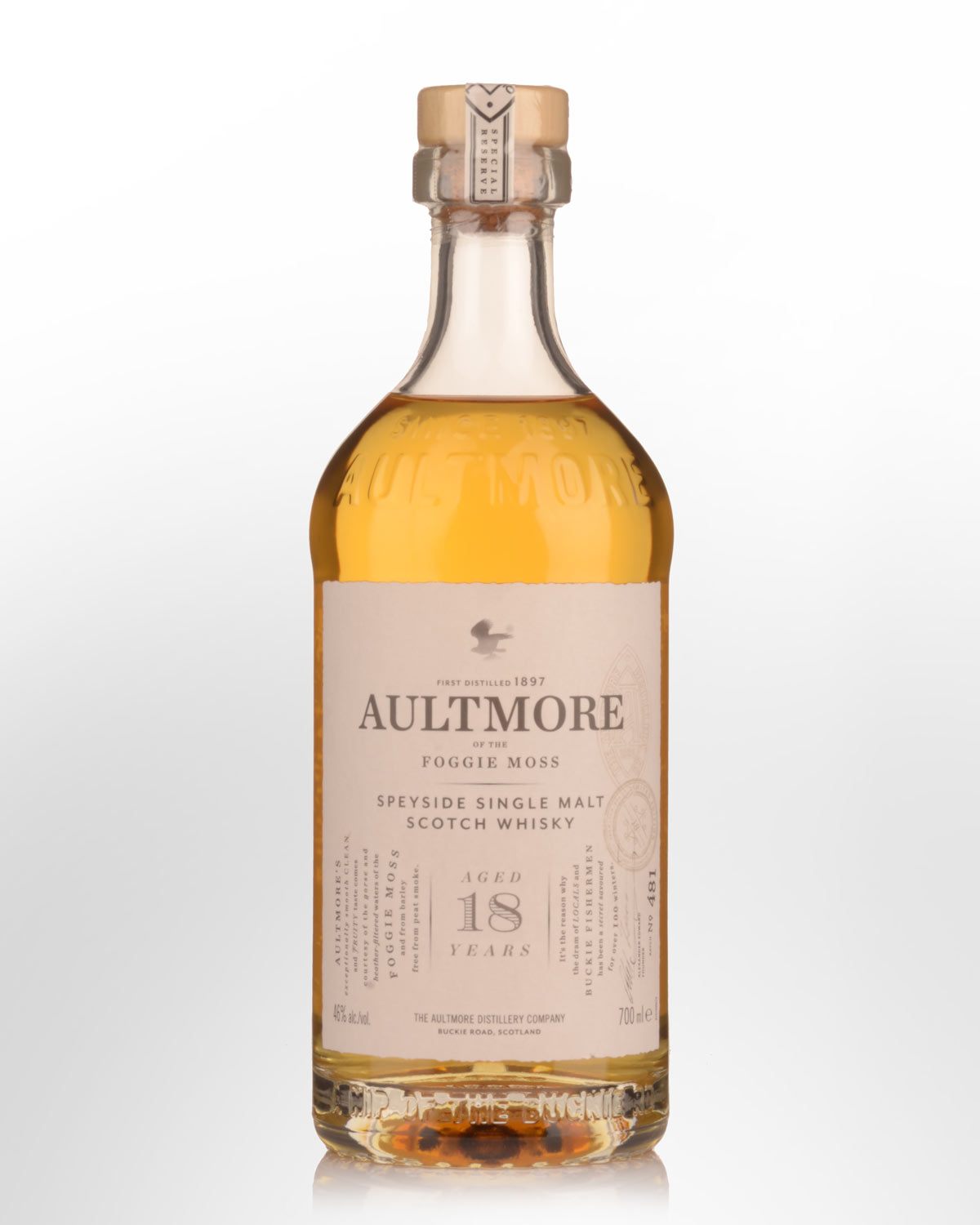 Aultmore of the Foggie Moss 18 Year Old Single Malt Scotch Whisky (700ml)