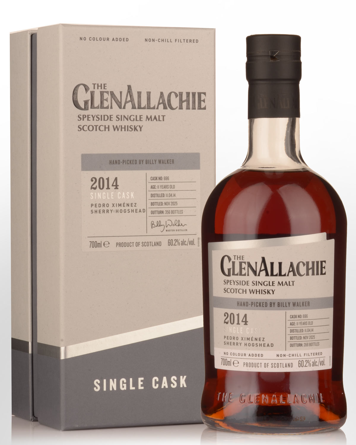 2014 The GlenAllachie Single Cask #696 Pedro Ximenez Hogshead 11 Year Old Cask Strength Single Malt Scotch Whisky (700ml)