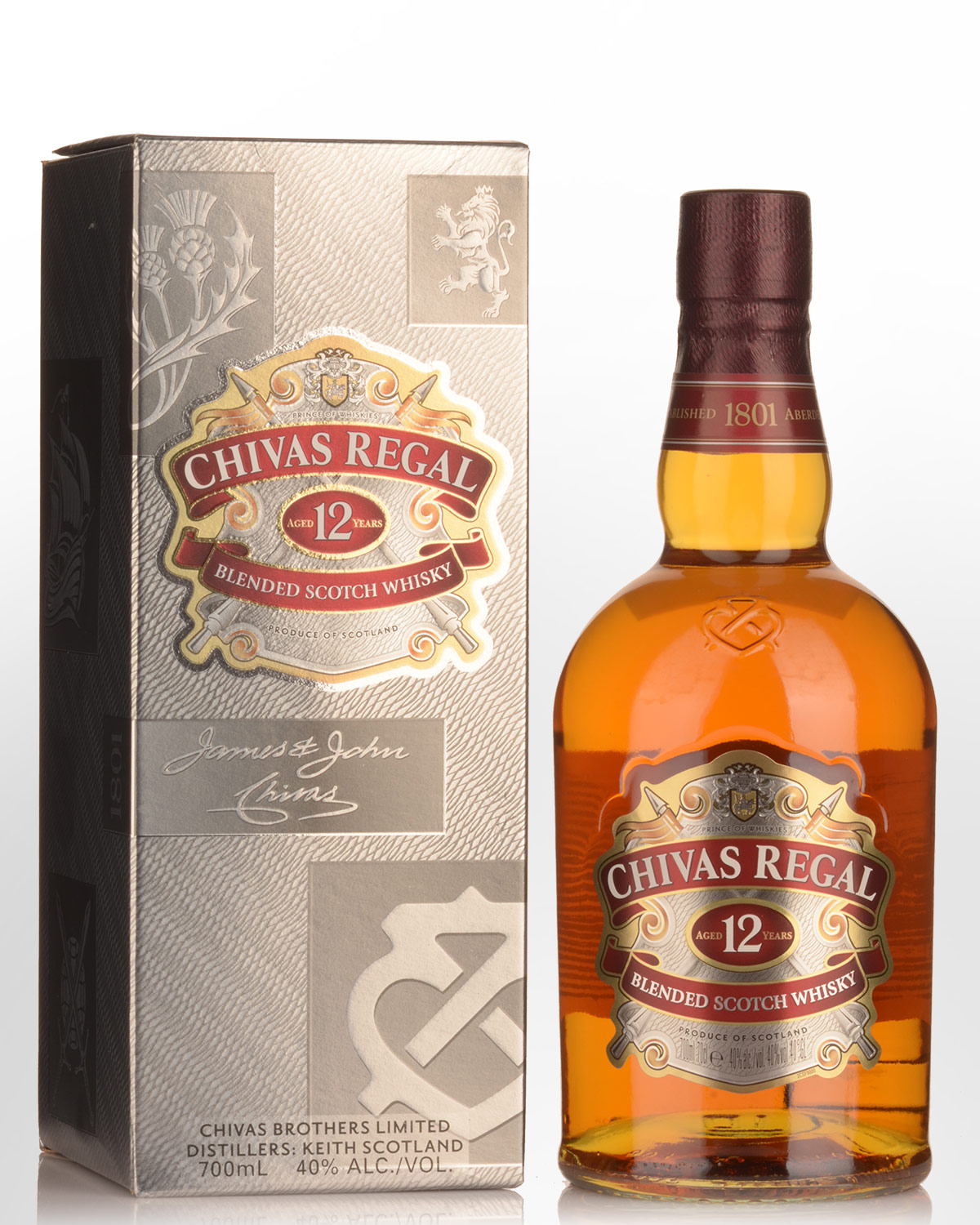 Chivas Regal 12 Year Old Blended Scotch Whisky (700ml) - Older Bottling