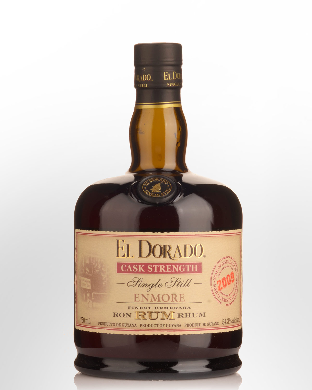 2009 El Dorado Enmore Single Still 12 Year Old Cask Strength Demerara Rum (750ml)