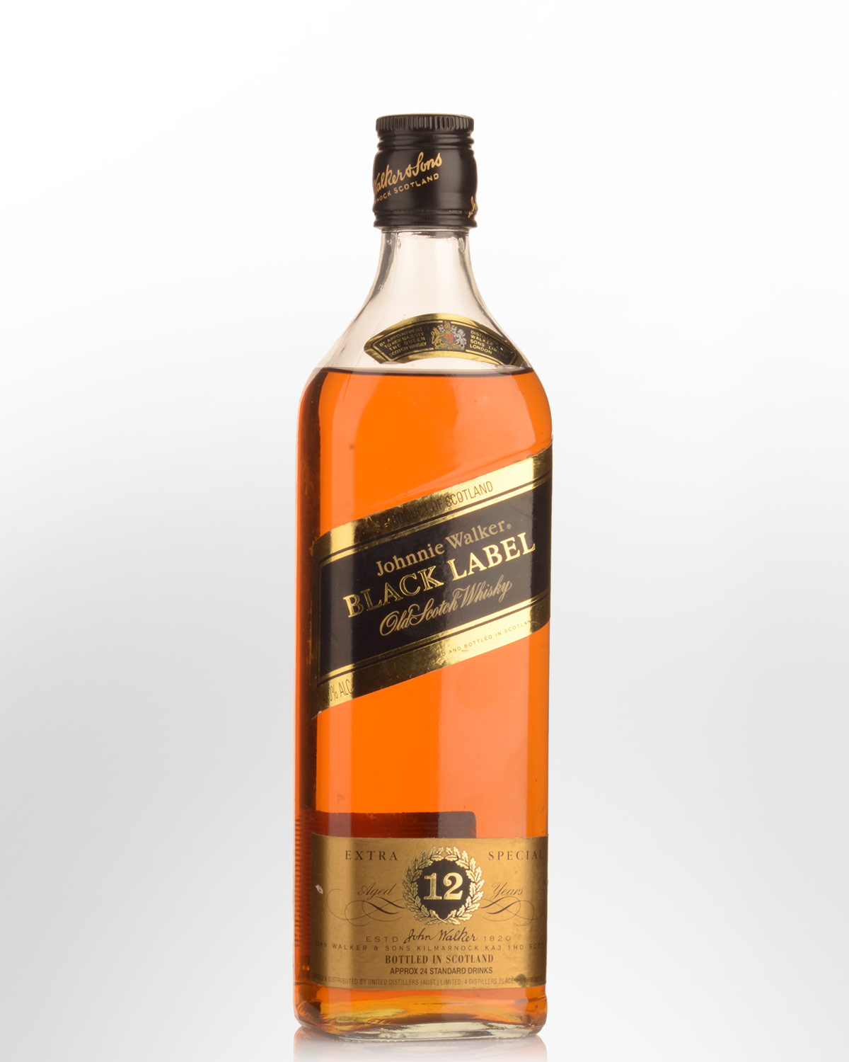 Johnnie Walker Black Label 12 Year Old Blended Scotch Whisky (700ml) - 1990s Bottling