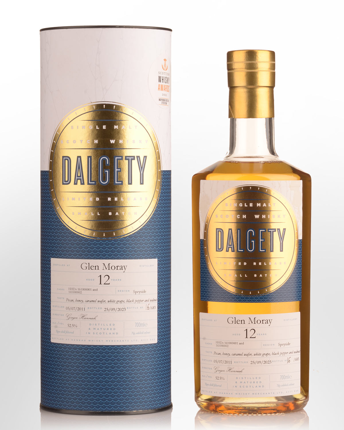 2011 Dalgety Glen Moray Small Batch 12 Year Old Single Malt Scotch Whisky (700ml)