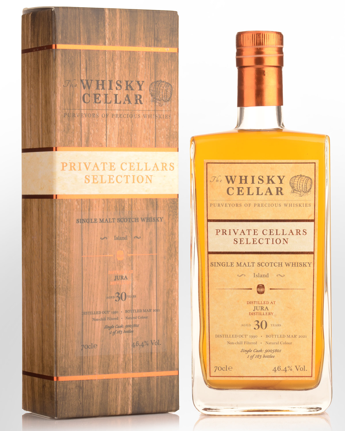 1990 The Whisky Cellar Private Cellars Selection Jura 30 Year Old Cask Strength Single Malt Scotch Whisky (700ml)