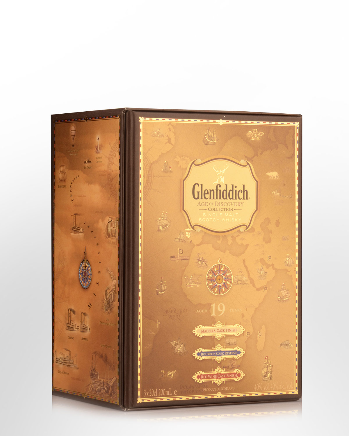 Glenfiddich Age of Discovery 3 Bottle Gift Pack Single Malt Scotch Whisky (3 x 200ml)