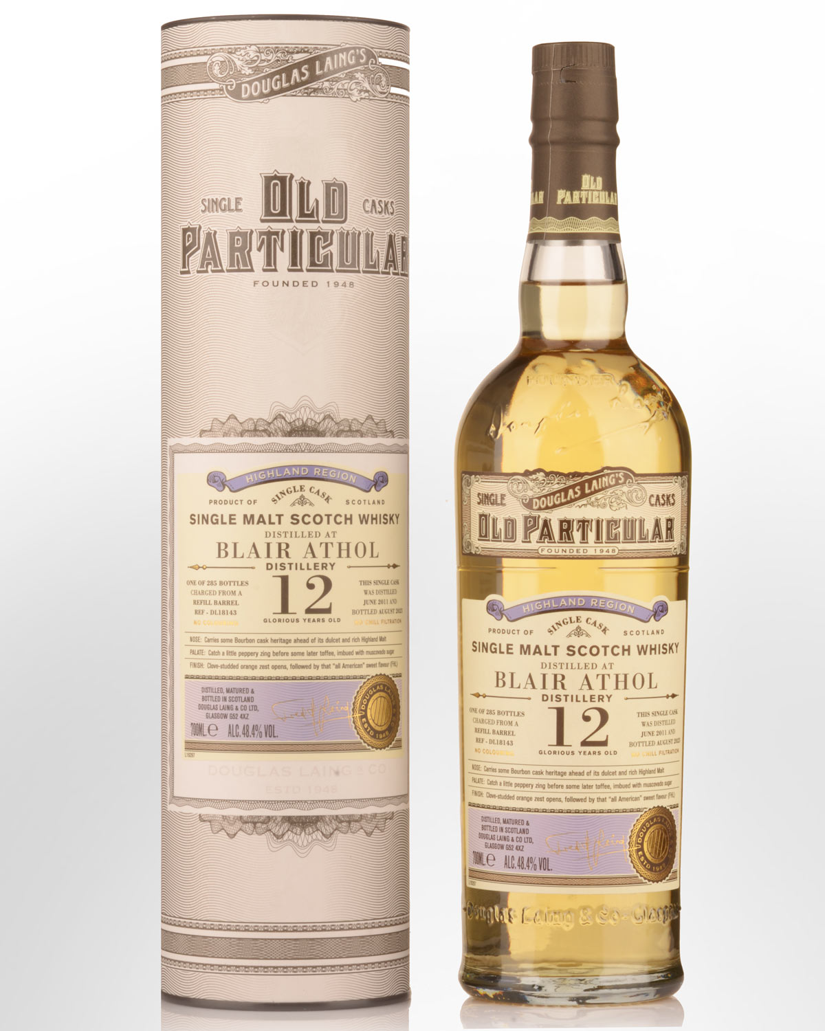 2011 Douglas Laing & Co. Old Particular Single Cask Blair Athol 12 Year Old Single Malt Scotch Whisky (700ml)