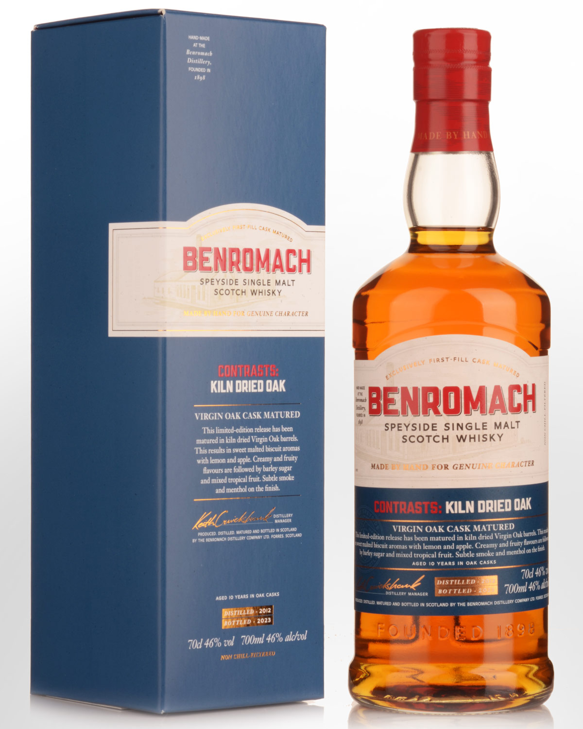 2012 Benromach Contrasts Kiln Dried Oak Virgin Cask Matured Single Malt Scotch Whisky (700ml)